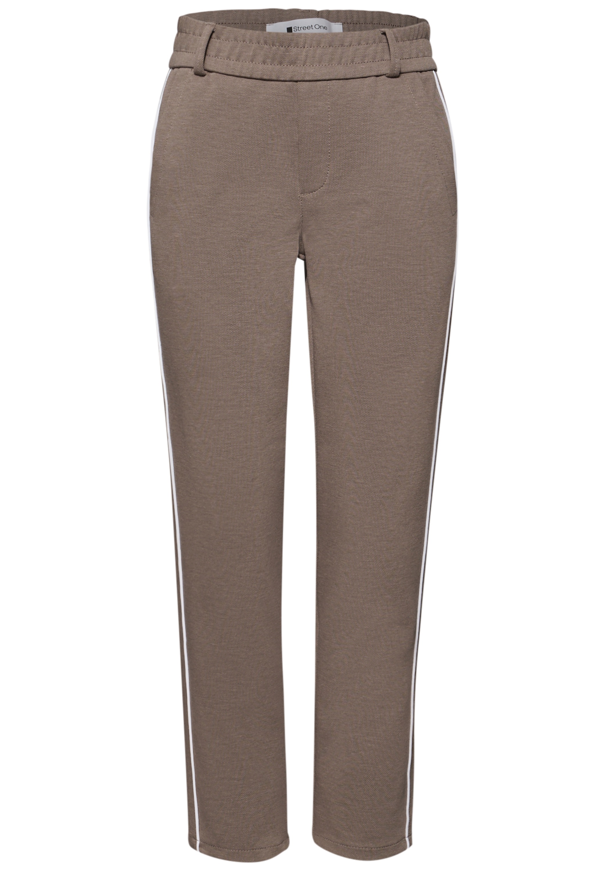 STREET ONE Stoffhose »Style Bonny Piqué«  mit Tape-Detail