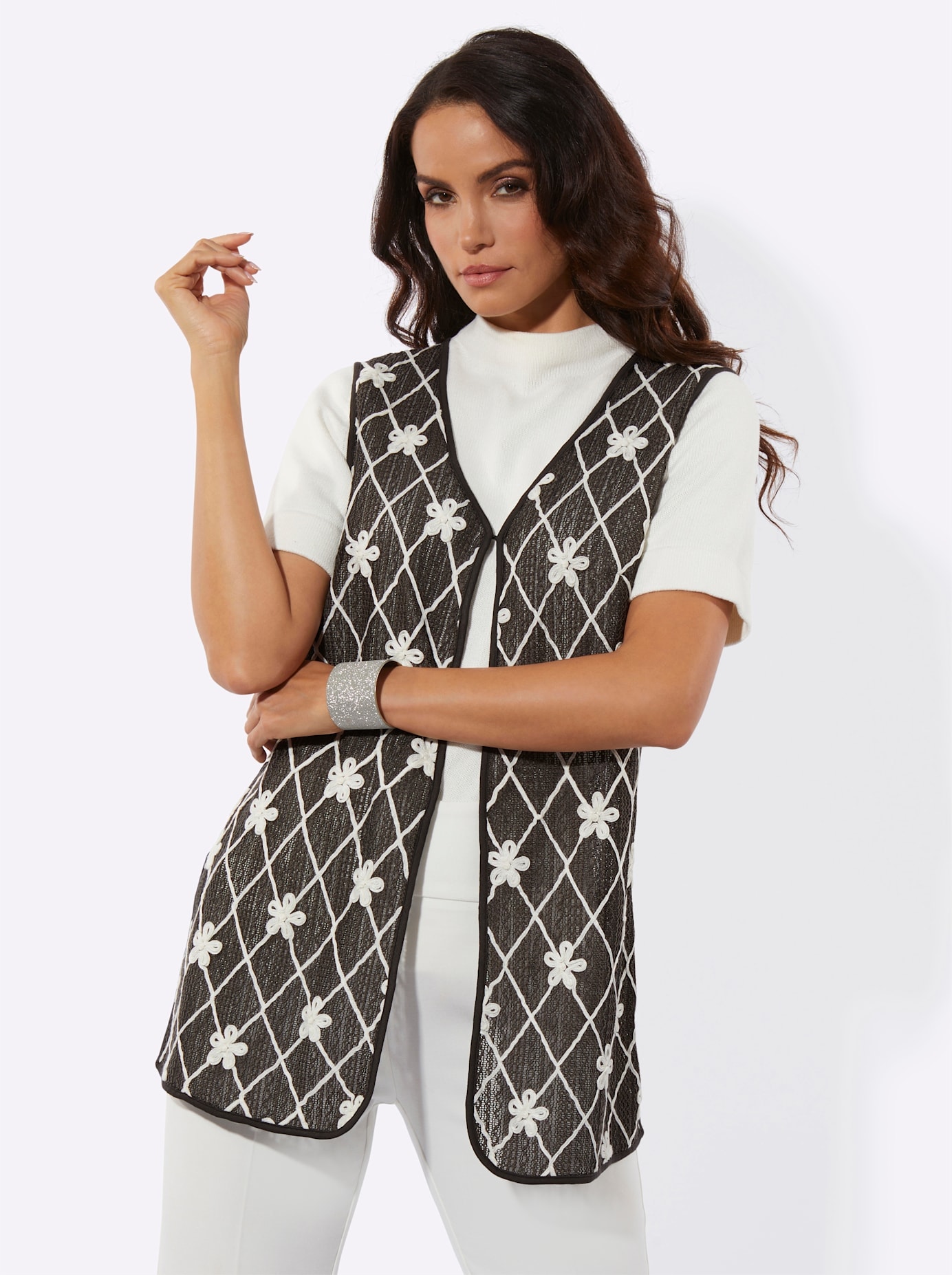 creation L Gilet long