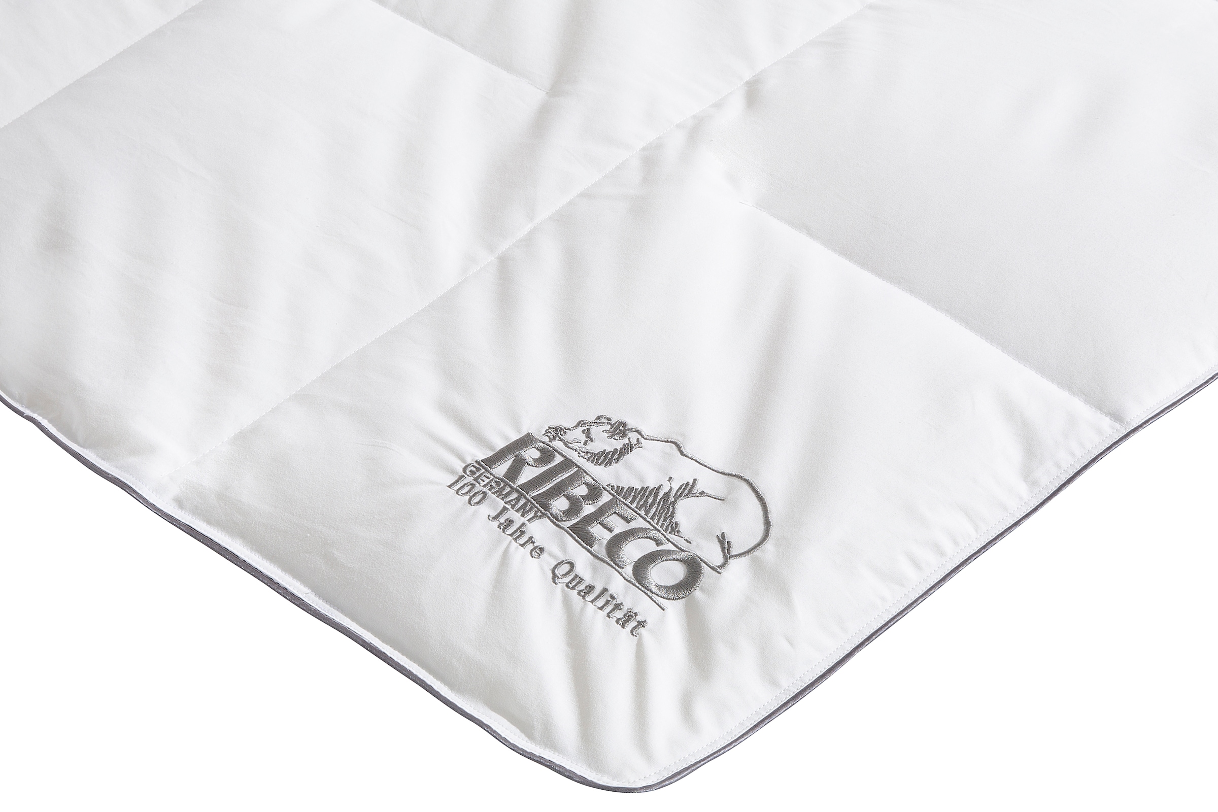 RIBECO Couette en duvet »Eve Bettdecke in 135x200 und 155x220cm und weiteren Grössen« léger Füllung 90 duvet 10 plumes 1 cuis tlg. meilleure vente, duvet et plumes, couette en duvet, couette en plumes, fabriqué en Allemagne