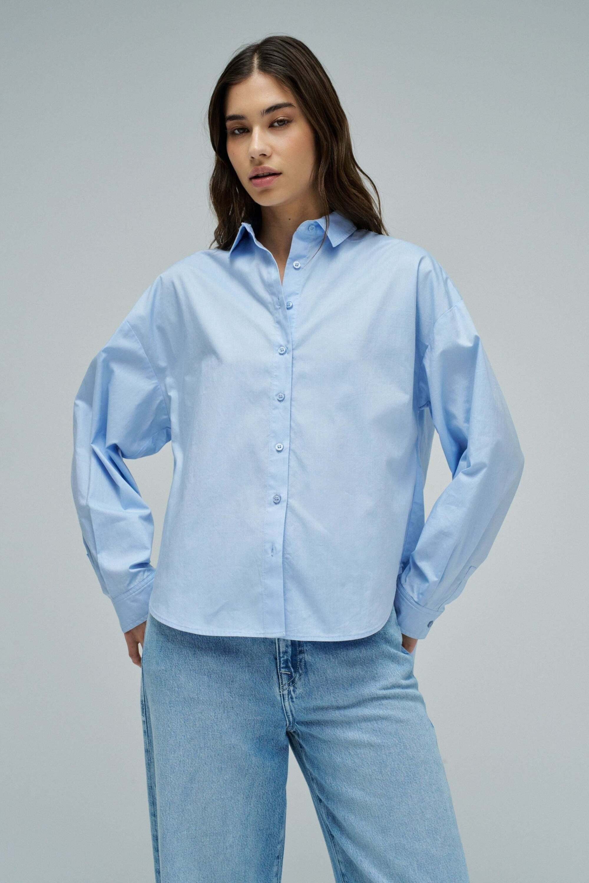Salsa Blouse à manches longues »Salsa Jeans Langarmbluse Oversize Basic«