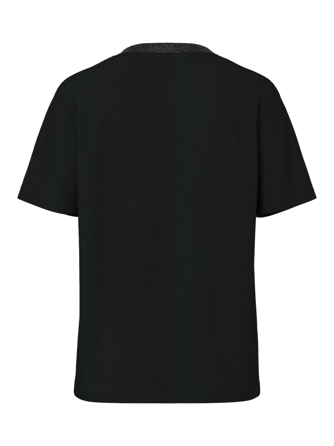 pieces T-shirt à manches courtes »PCRIA SS LUREX NECK TEE JRS NOOS BC« mit Glitzerdetail