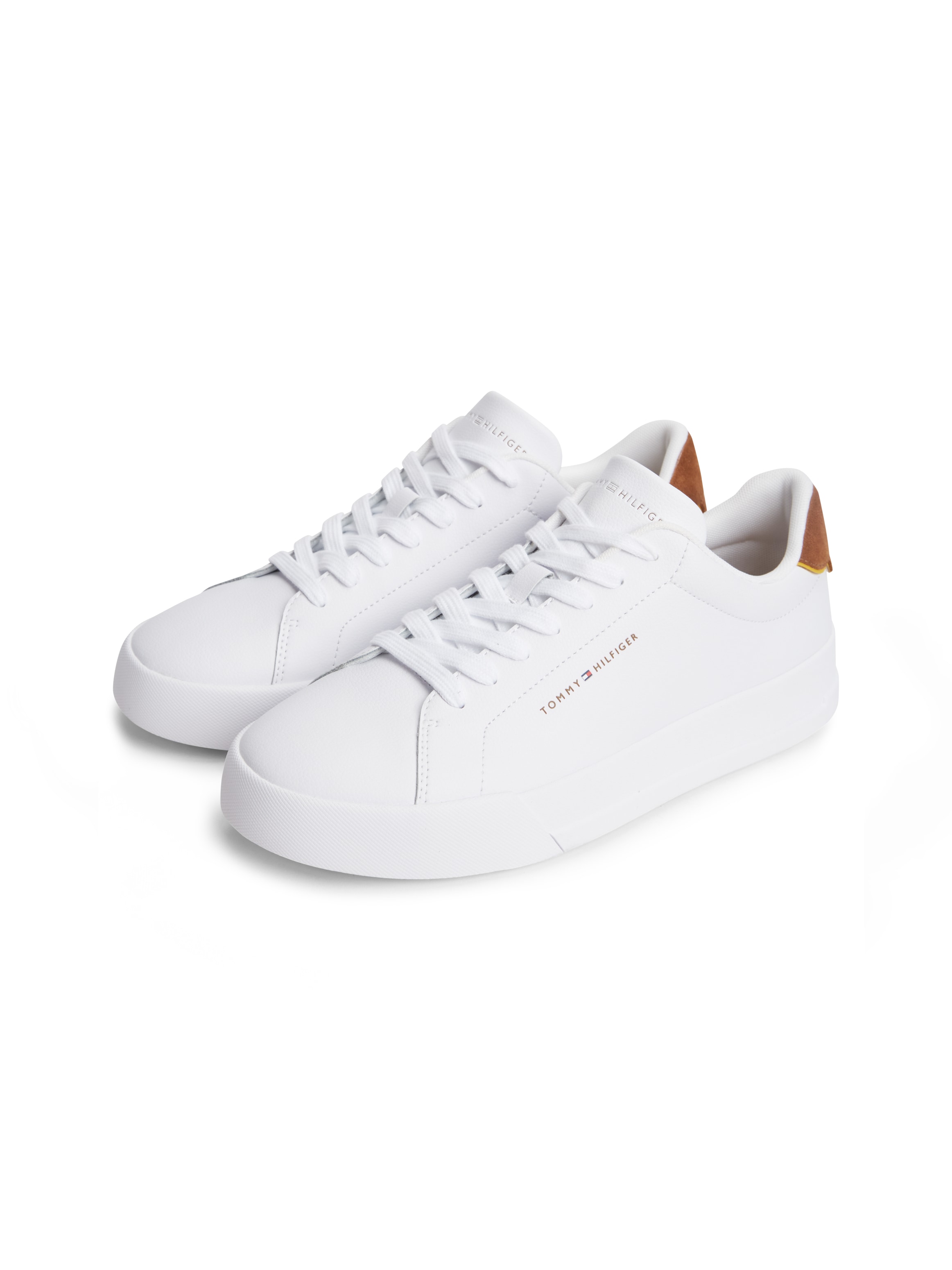 Tommy Hilfiger Sneakers »TH COURT LTH DETAIL ESS«  Freizeitschuh, Halbschuh, Schnürer mit Logoschriftzügen