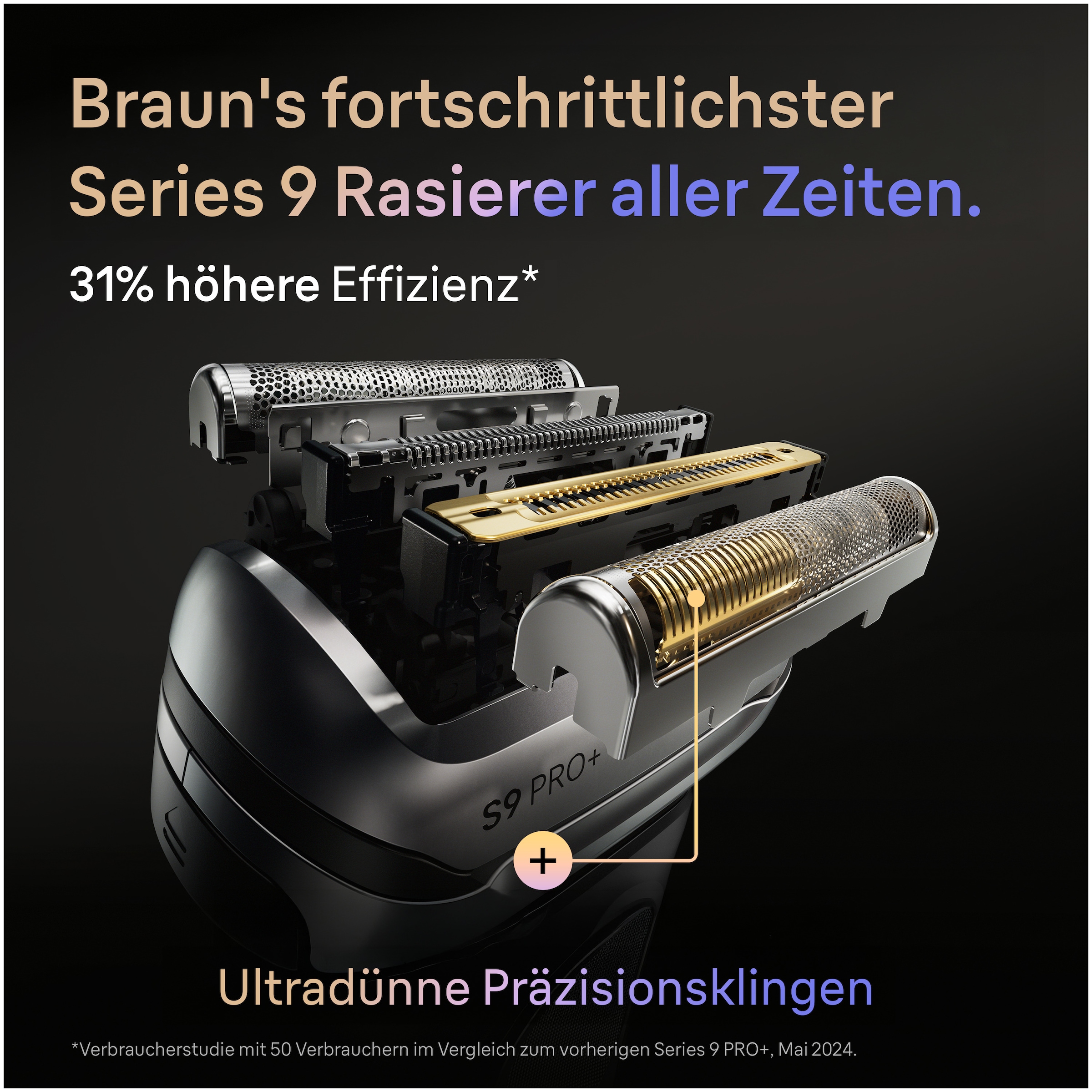 Braun Rasoirs électriques »Series 9 9675cc« centre Smart Care Tondeuse de précision intégrée 5+1 lames de précision ultra fines, étui de chargement, centre SmartCare 6-en-1