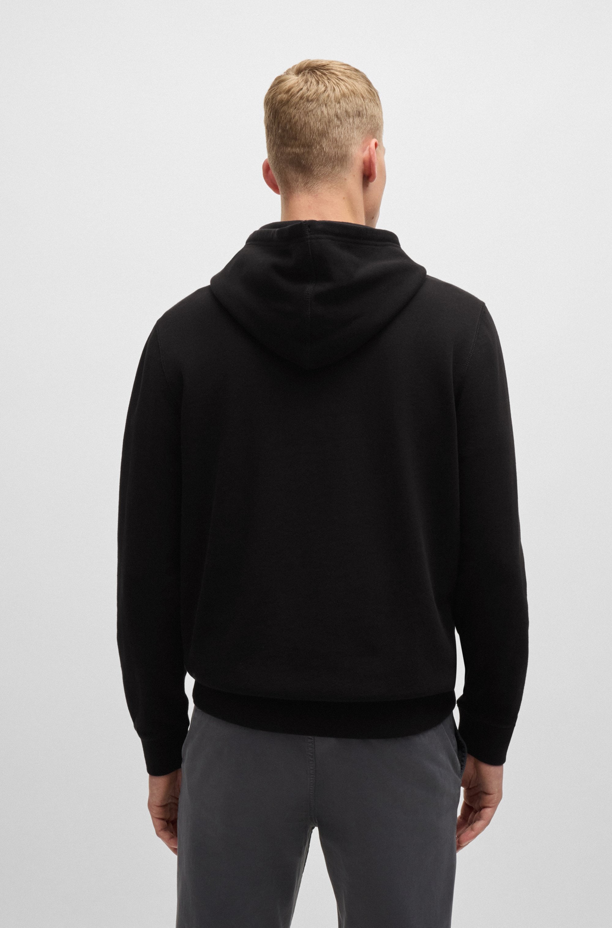BOSS ORANGE Sweat à capuche »Wetalk«, mit gesticktem BOSS Markenlabel
