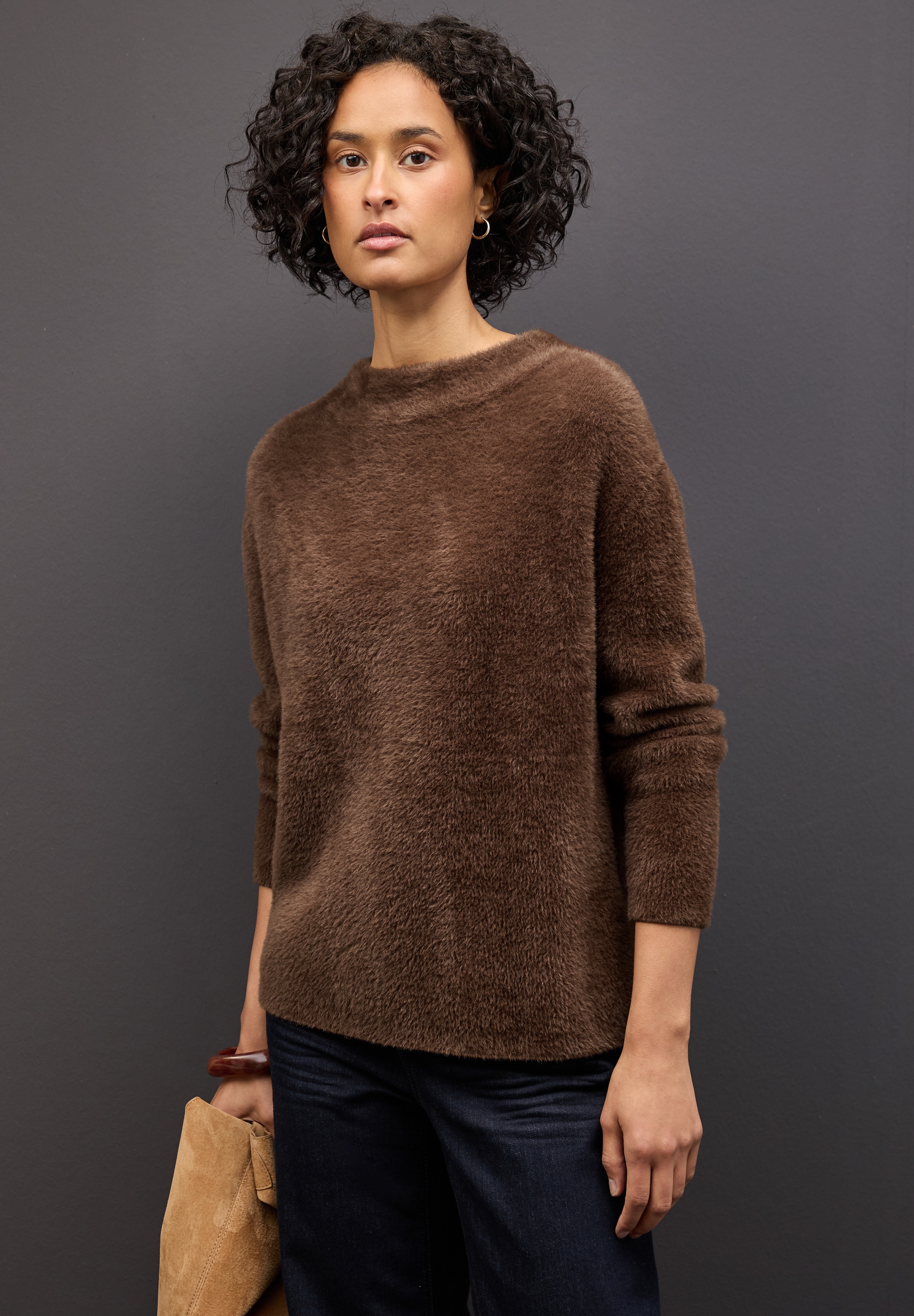 STREET ONE Pull à col rond , in softer Federgarn-Qualität
