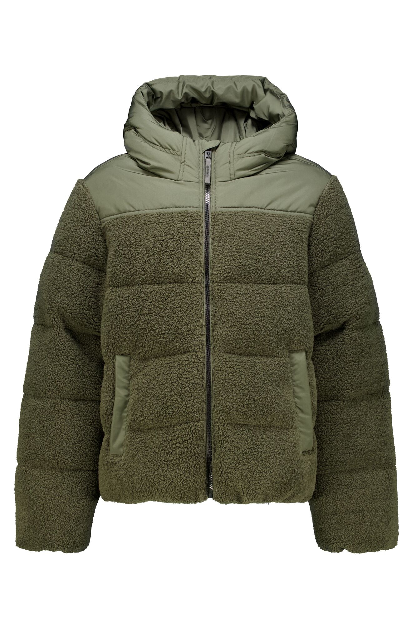 Garcia Veste matelassée avec capuche avec fourrure teddy pour garçons