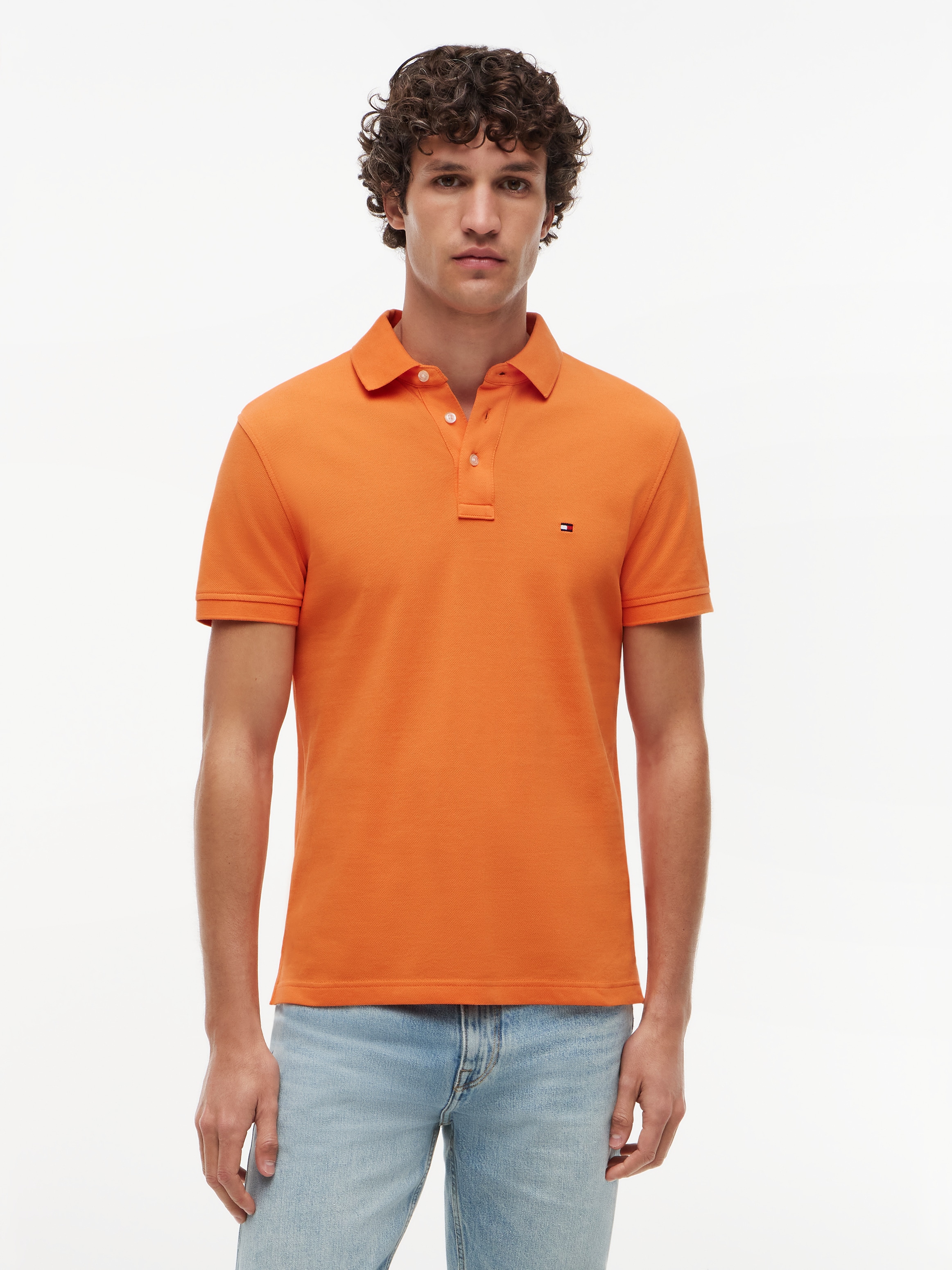 Tommy Hilfiger Polo »1985 SLIM POLO« broderie de marque, en piqué de coton