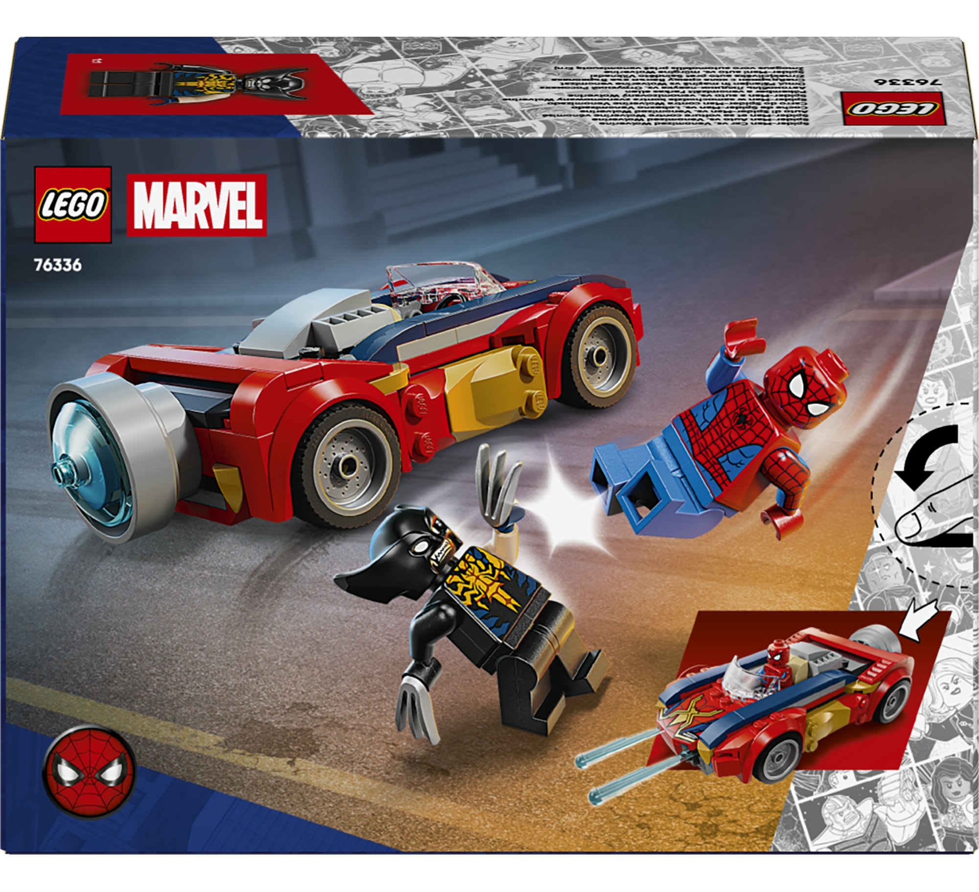 LEGO® Pions de construction »Spider-Man Auto vs. Venomized Wolverine (76336), LEGO Super Heroes« Made in Europe