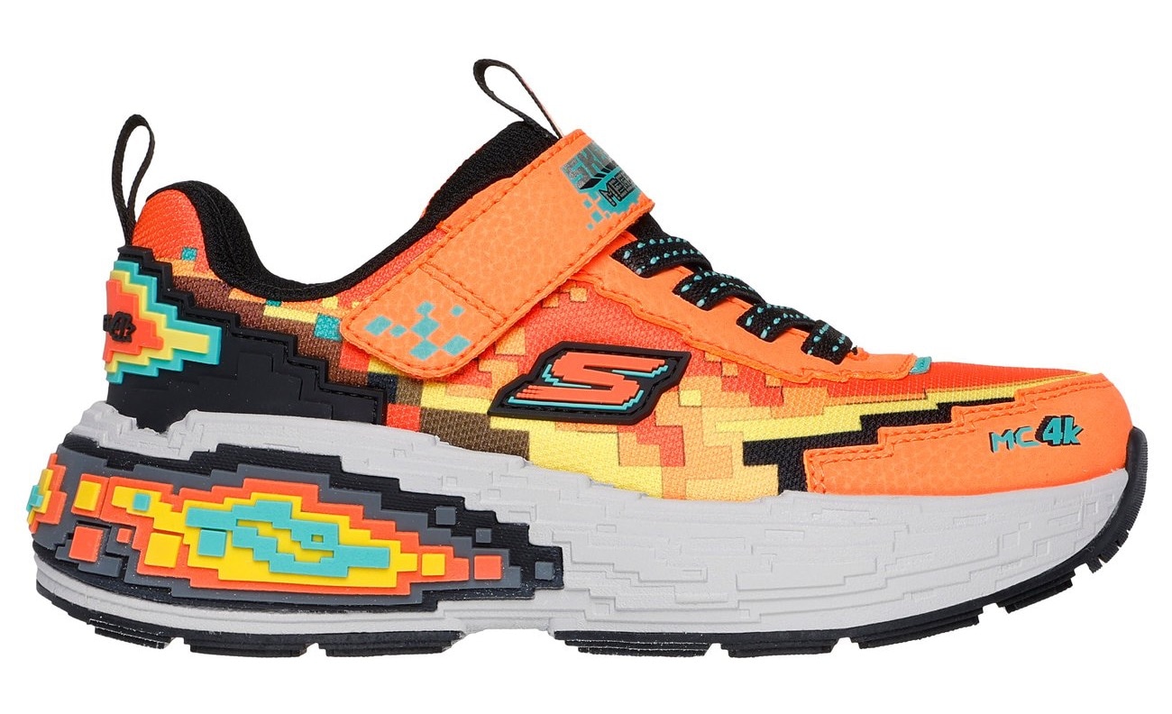 Skechers Sneaker »MEGA-CRAFT 4K«  , Klettschuh im coolen Pixel-Look, Grössenschablone zum Download