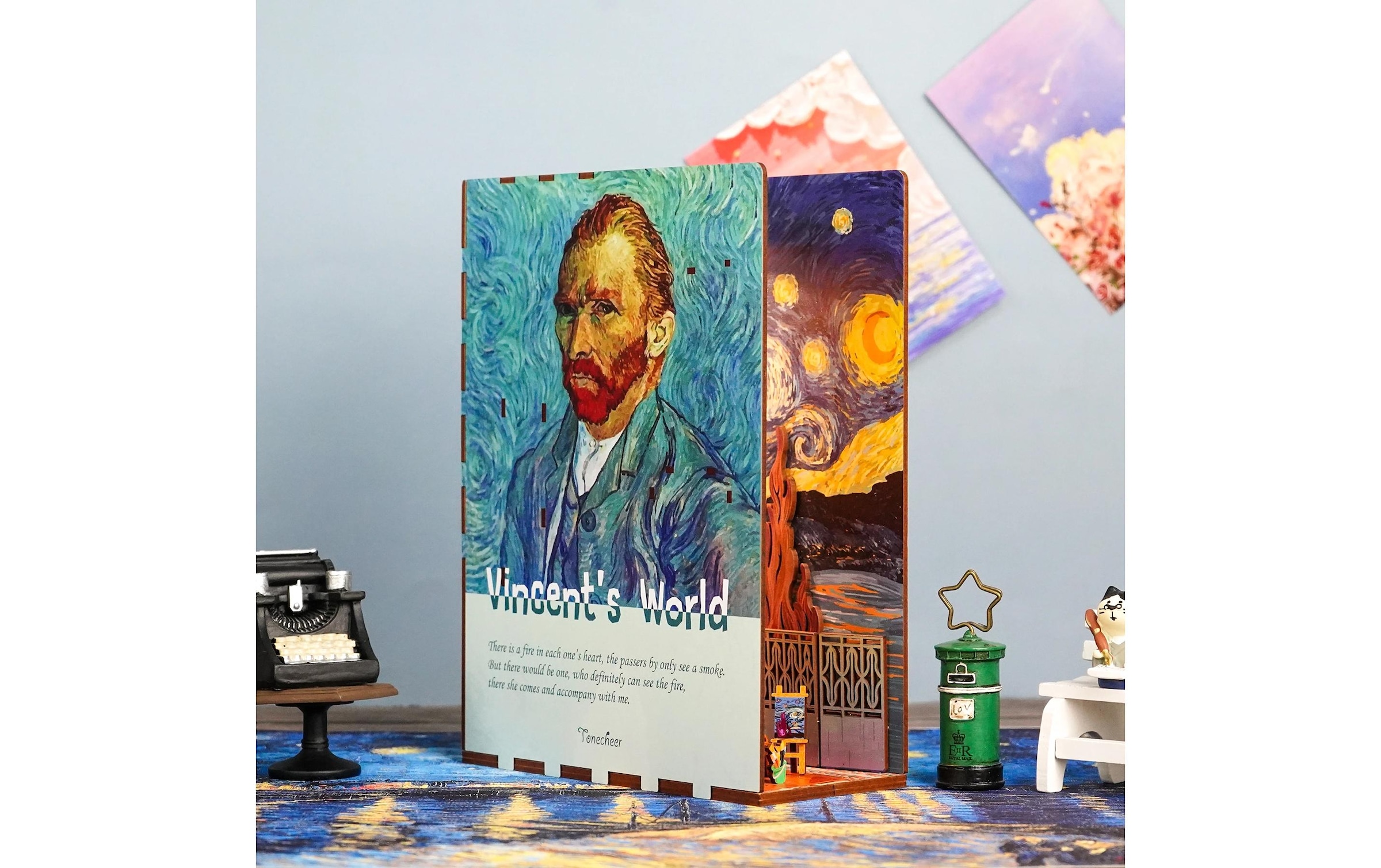   Modellbausatz »Tonecheer Book Nook Vincent's World« 80 Stk. tlg.