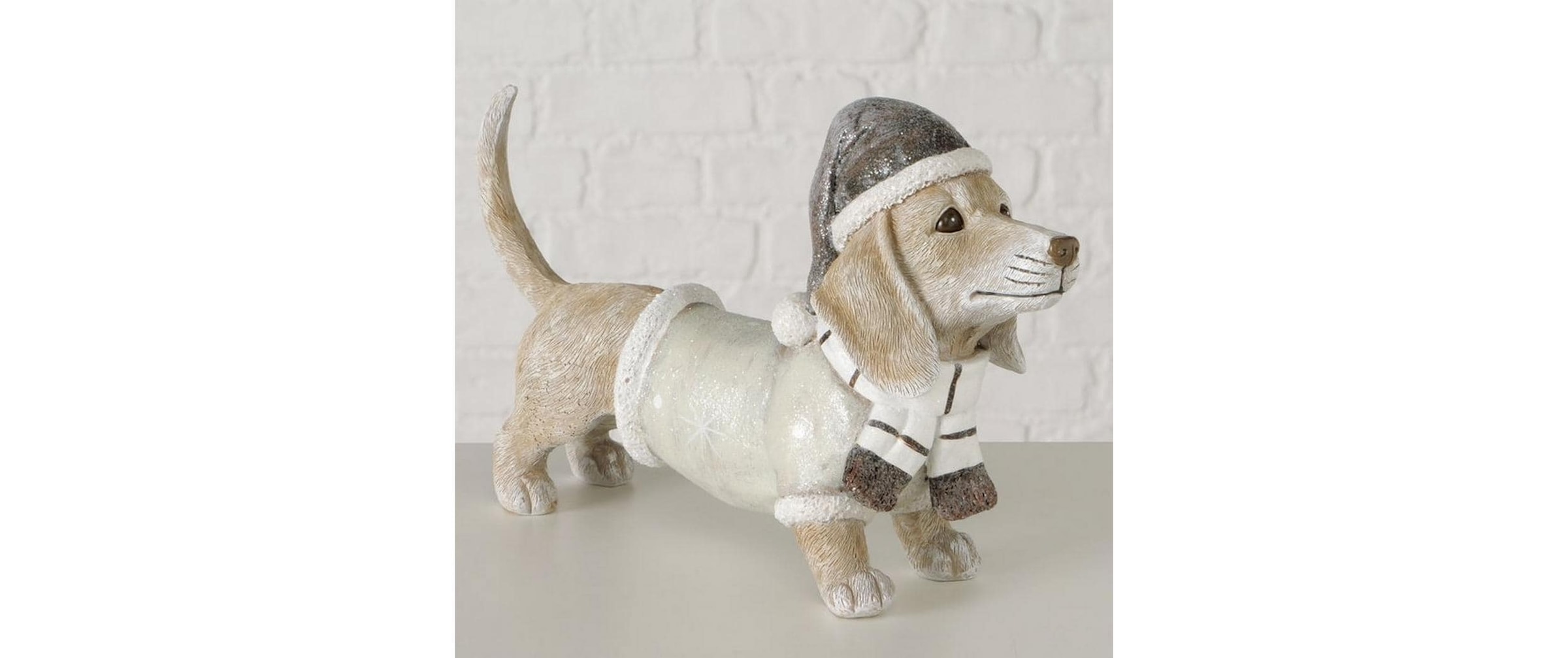 BOLTZE Figurine de Noël »Dekofigur Hund Chesty«