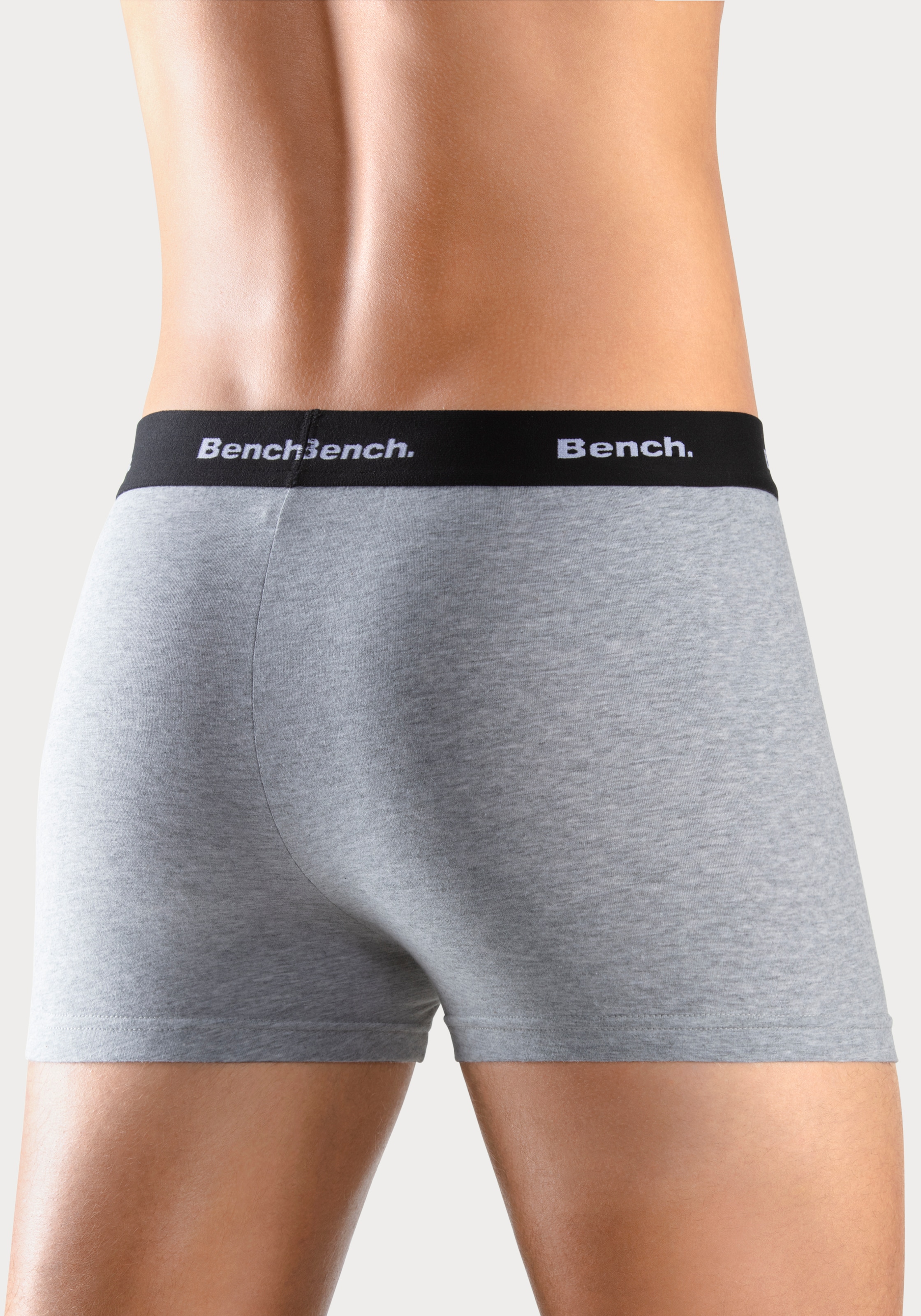 Bench. Boxer »Boxershorts für Herren« Packung, 4 cuis Unterhosen mit kontrastfarbigem Bund