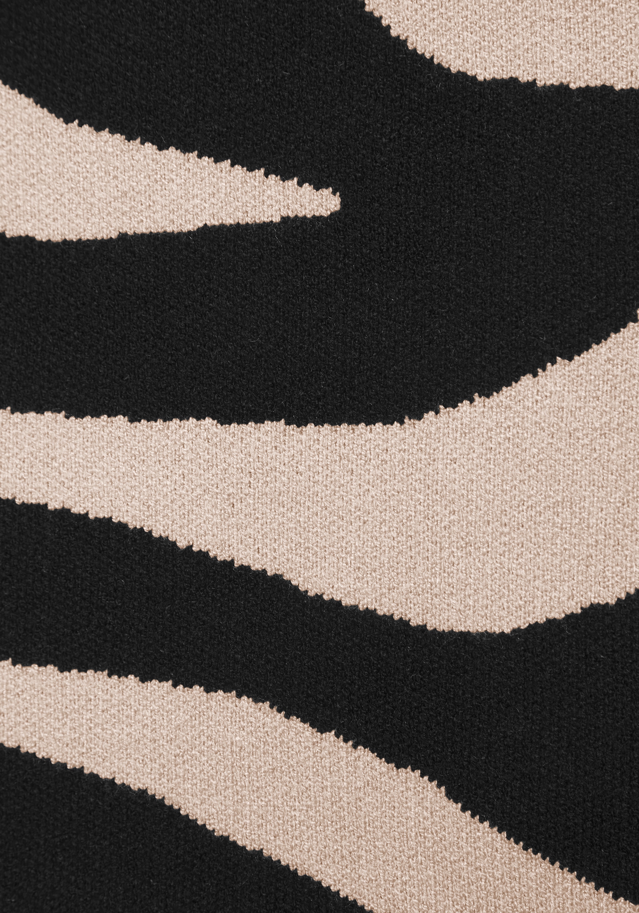 LASCANA Jupe en tricot »mit Animalmuster und leicht ausgestellter Passform« en forme A avec motif animalier