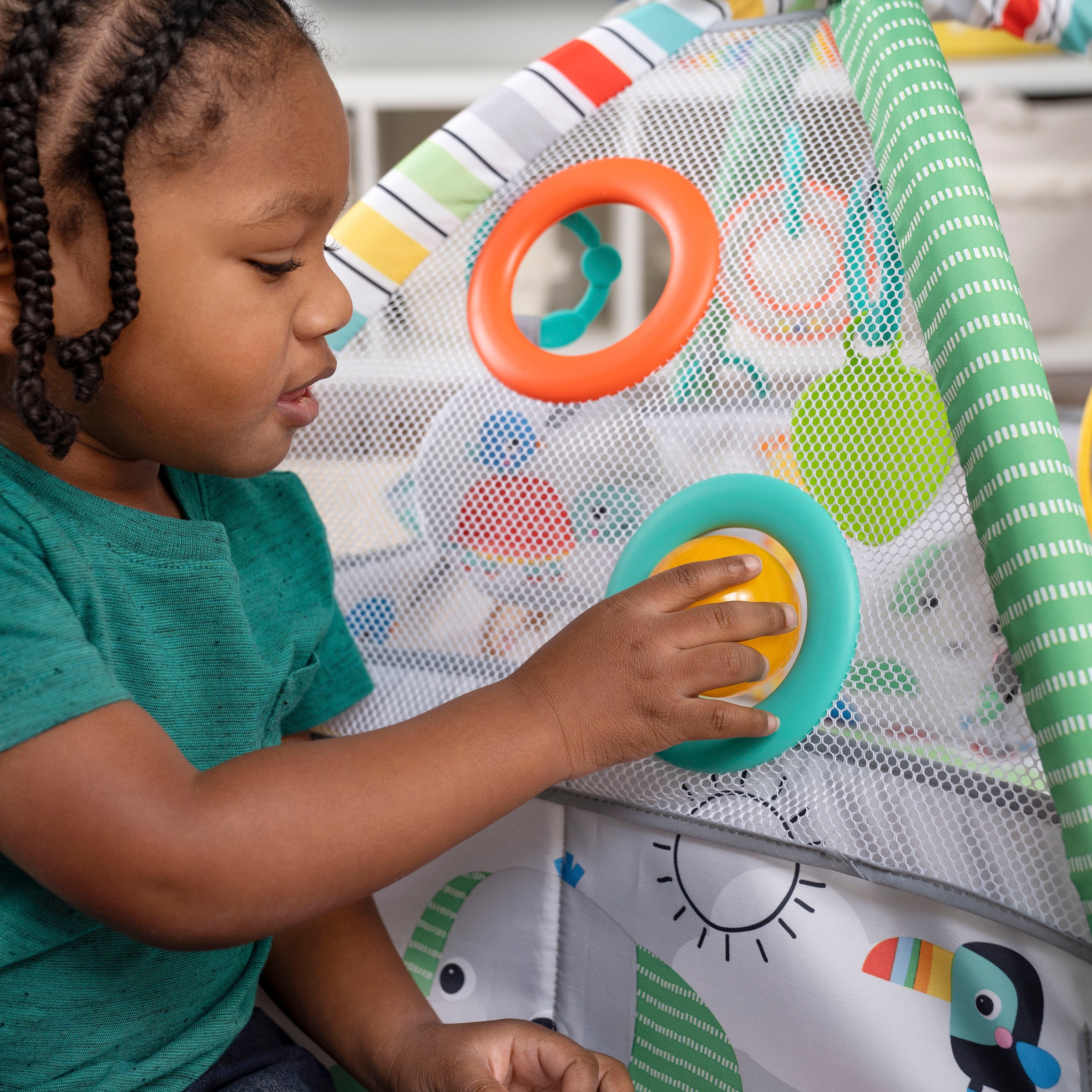 Bright Starts Spielbogen »5-in-1 Your Way Ball Play™ Activity Gym & Ball Pit - Totally Tropical™« mit Licht und Sound