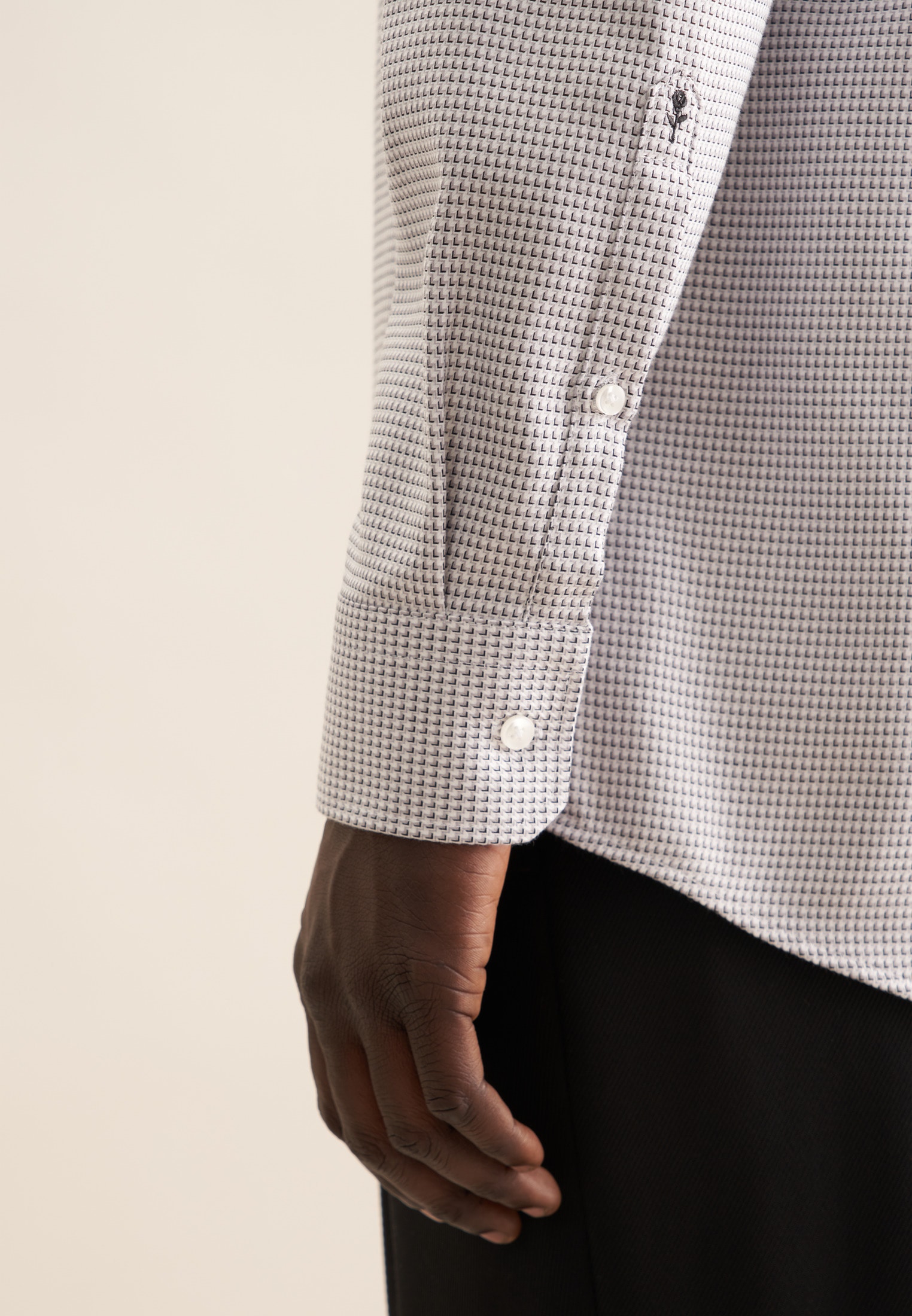 seidensticker Businesshemd »Comfort« Comfort Langarm Kentkragen Struktur