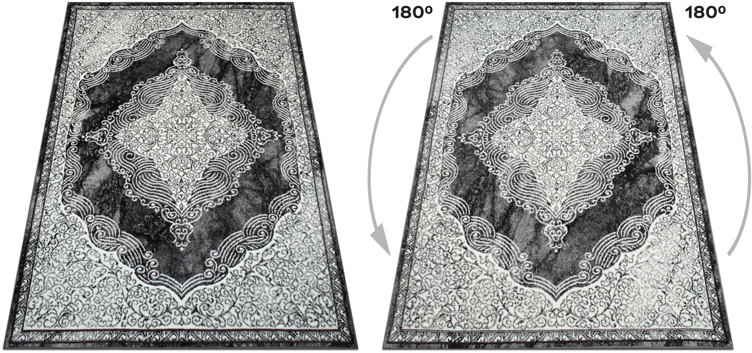 GOODproduct Teppich »Harvii, kurzflor« rechteckig 8 mm Höhe Orient-Design, weiche Haptik, Wohnzimmer, Esszimmer, Schlafzimmer