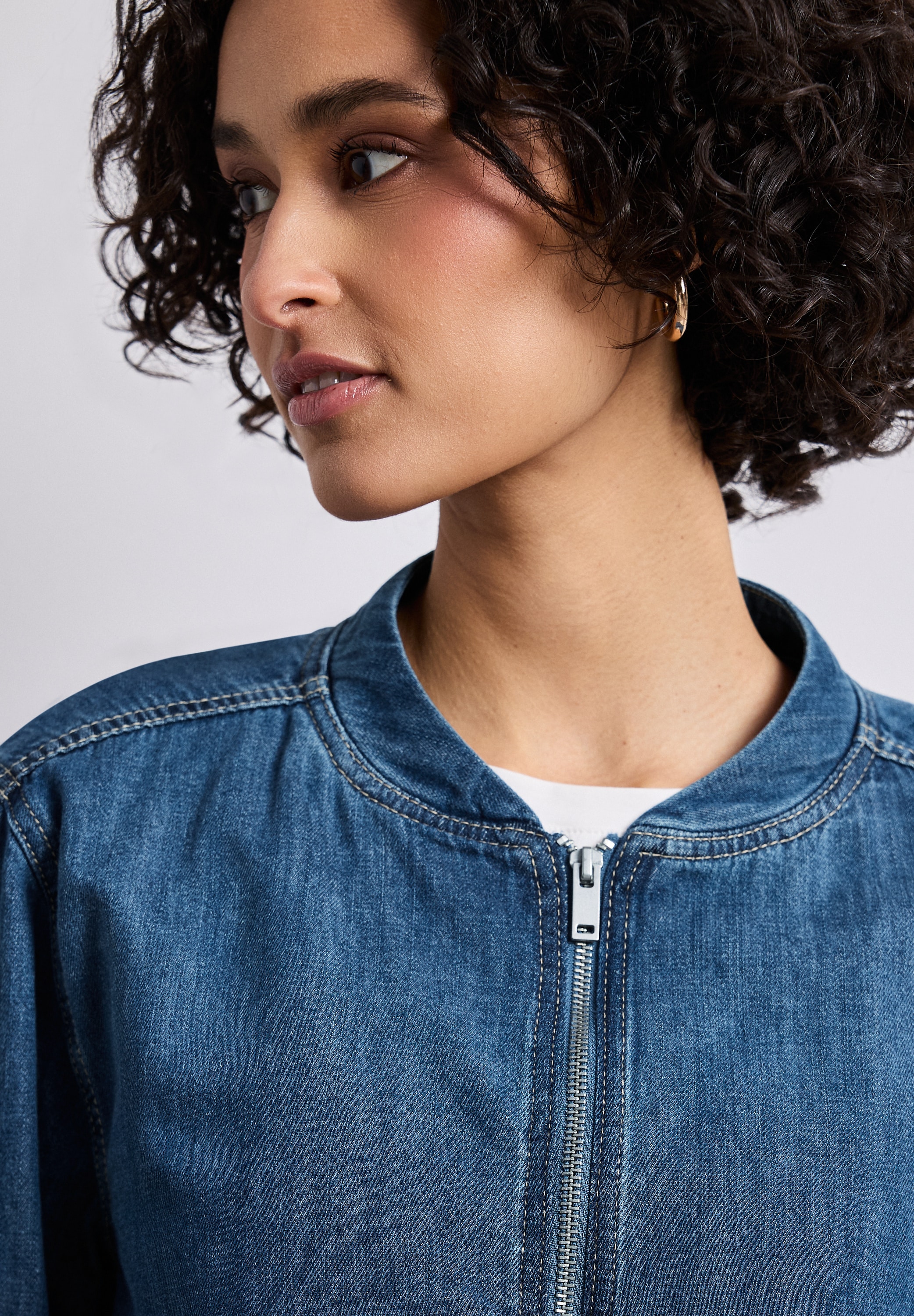 STREET ONE Blouson Coupe légèrement raccourcie, avec col blouson