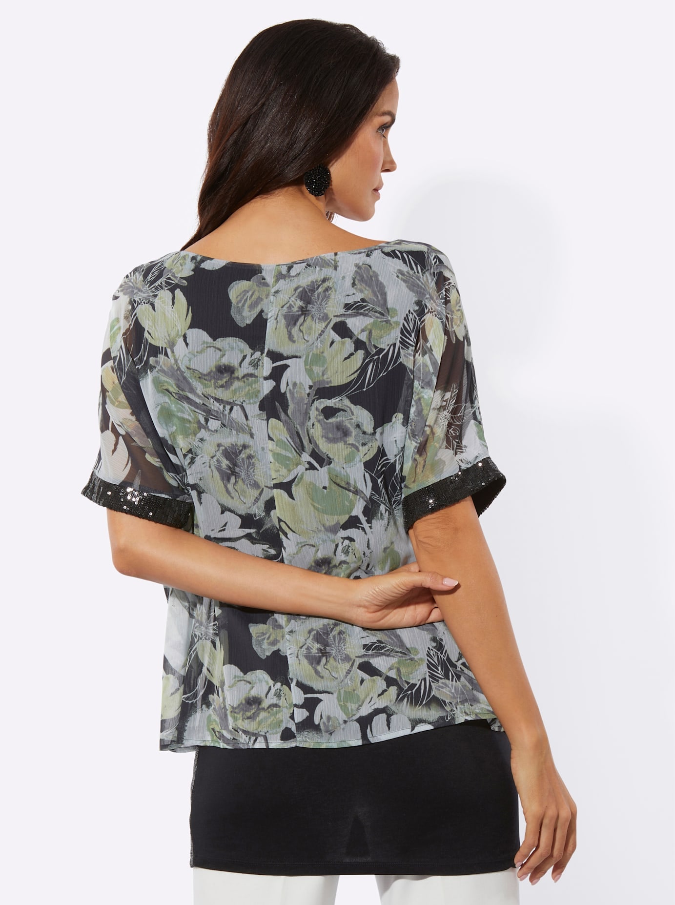 creation L Blouse en mousseline