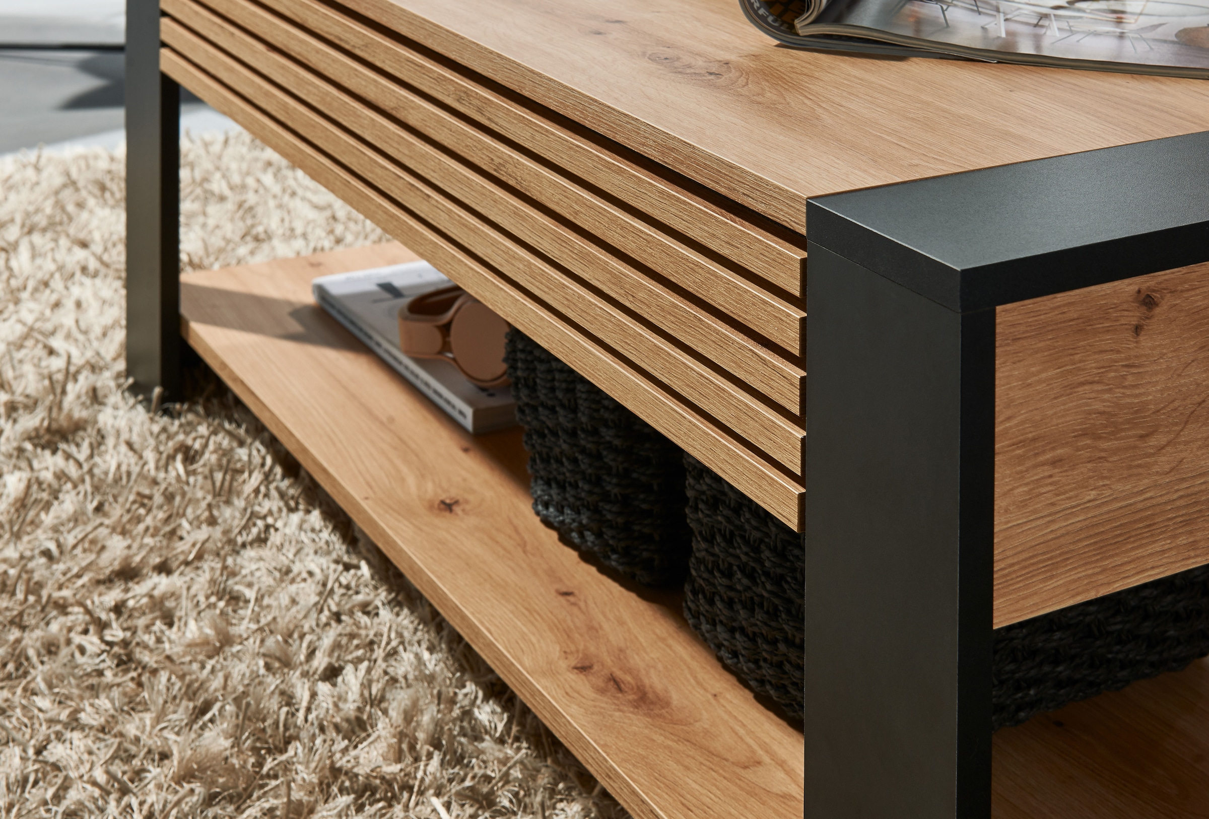 Stolkom Couchtisch »Felipe, TOPSELLER!« Wohnzimmertisch, OTTOs Choice,  mit Schubkasten, Wohnzimmertisch in Eiche Artisan Dekor