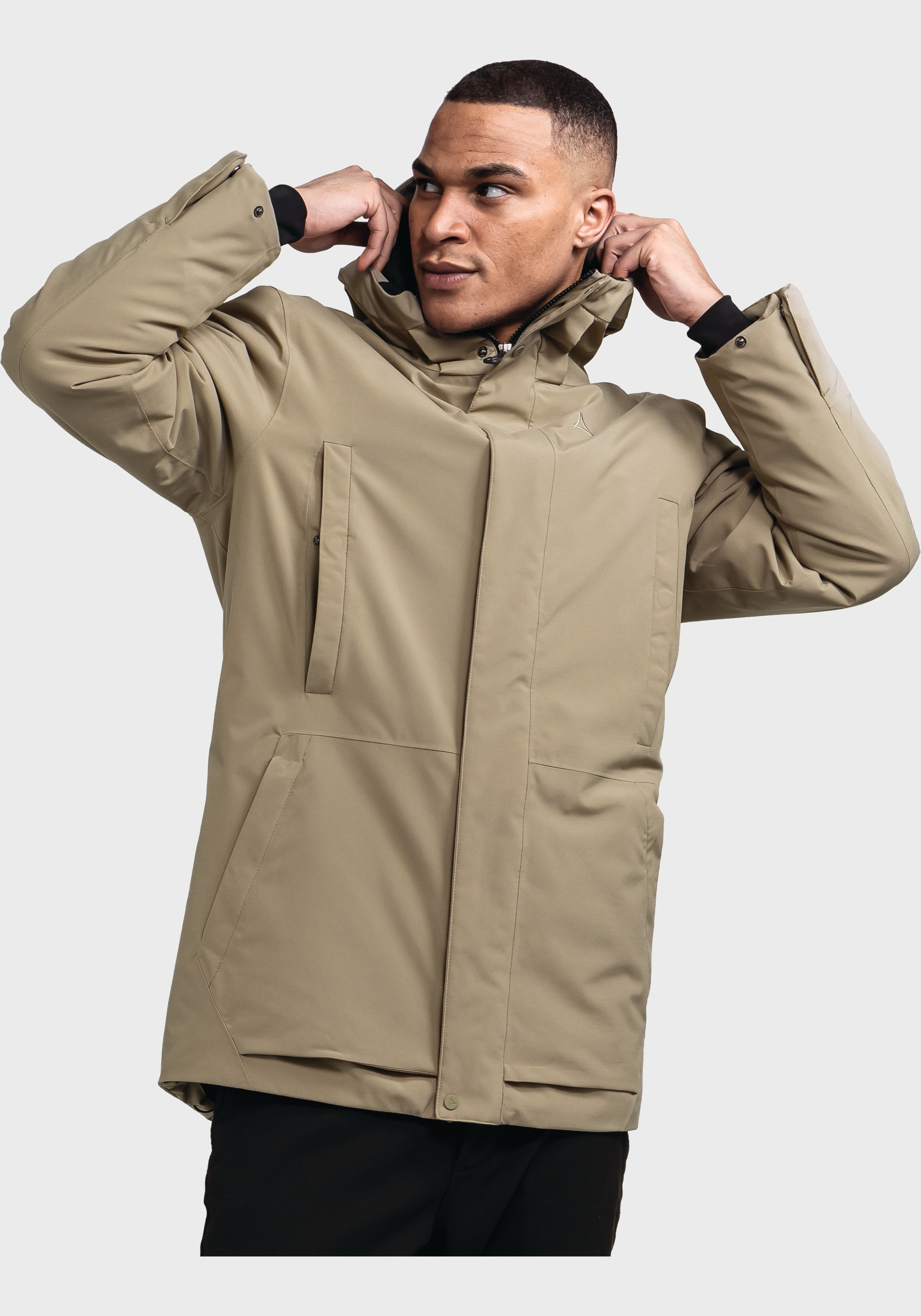 Schöffel Langjacke »Urban Ins Parka Style Crivat MNS« mit Kapuze