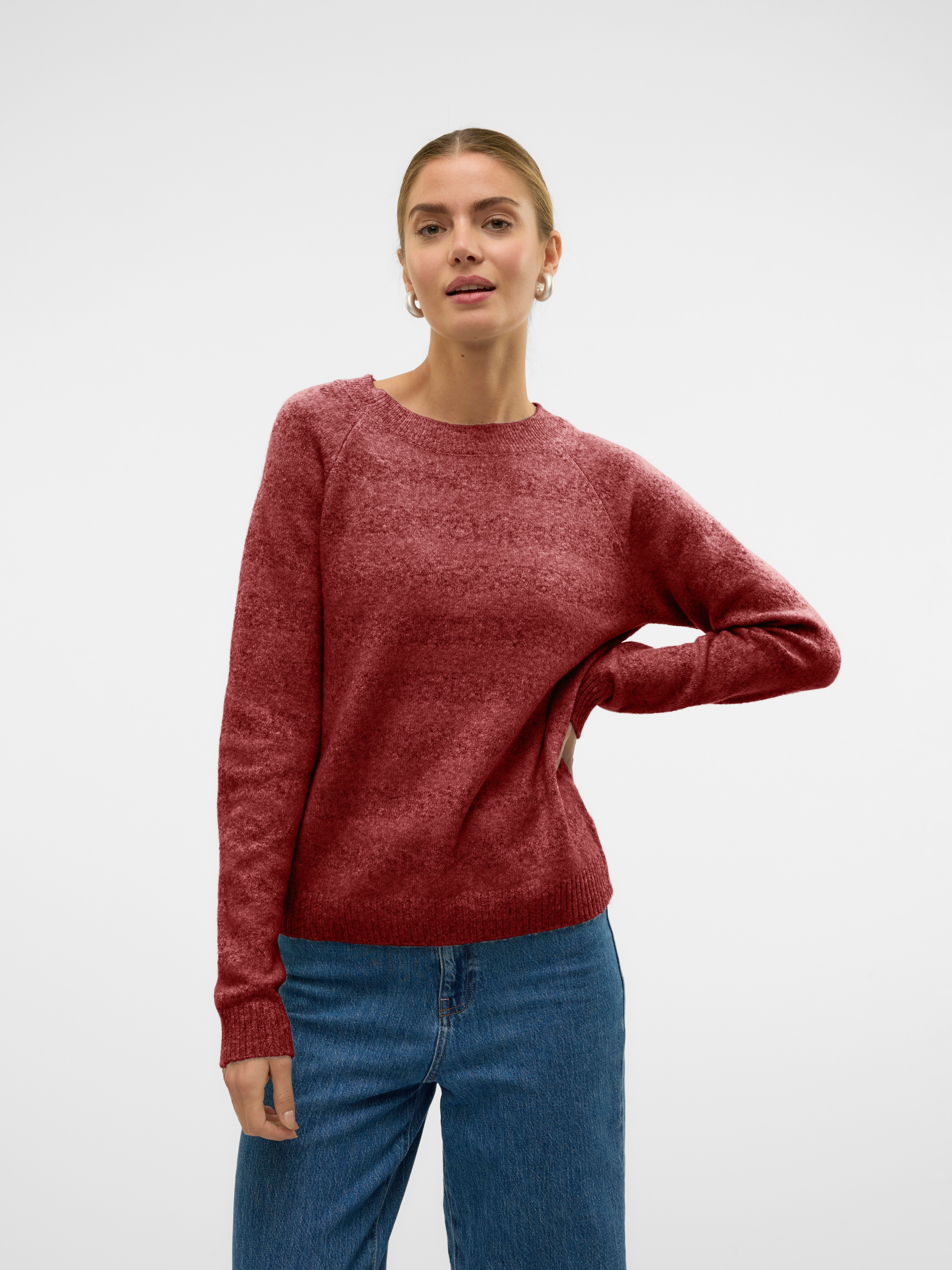 Vero Moda Pull à col rond »VMDOFFY LS O-NECK BLOUSE GA NOOS«