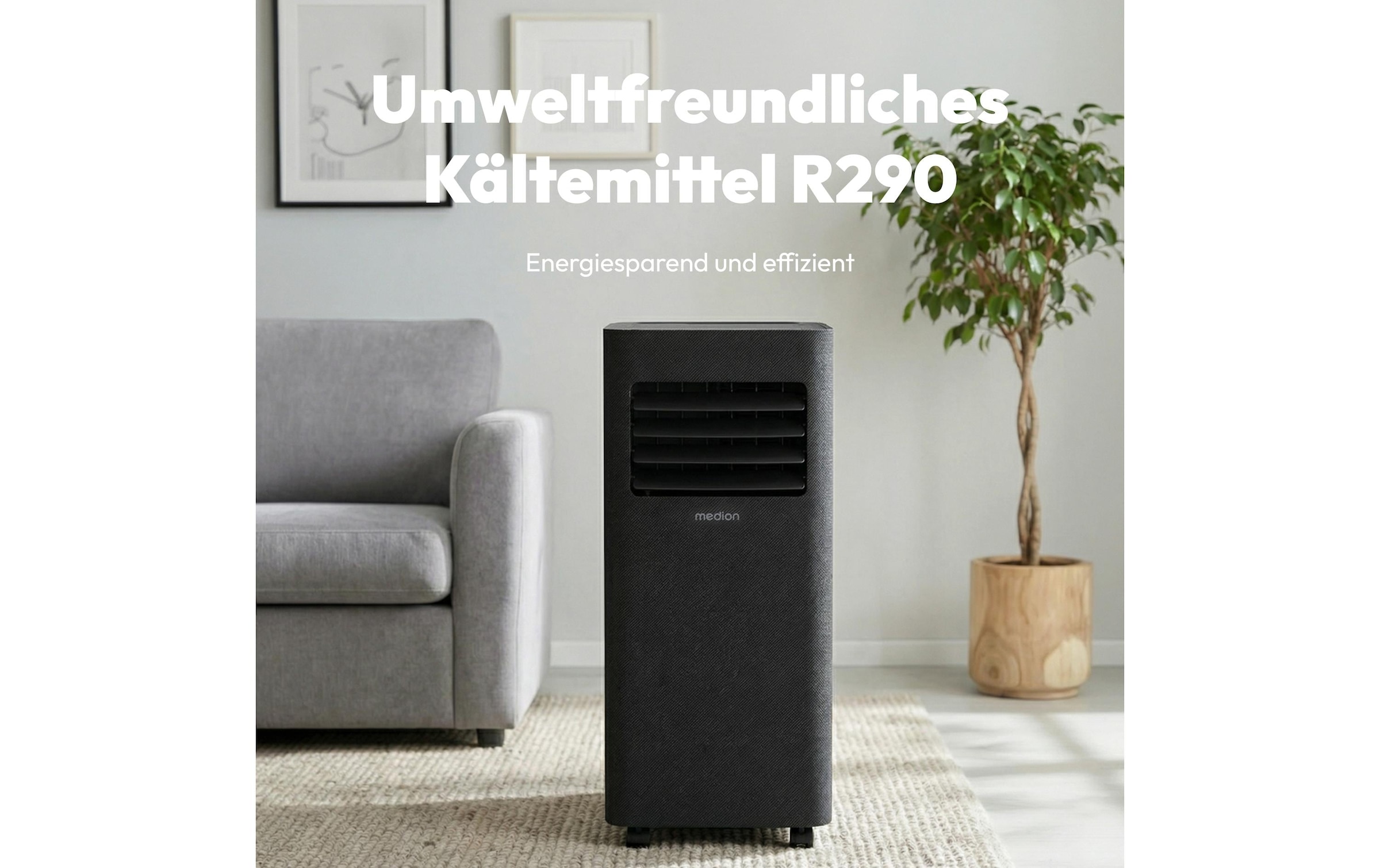 Medion® Klimagerät »E902 (MD 100137) 340 m³« Smarte mobile Klimaanlage mit App-Steuerung