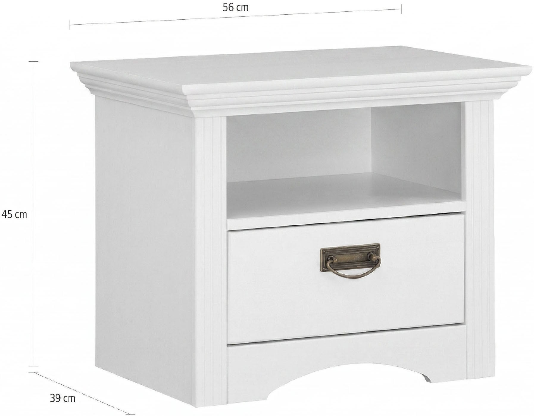 GOODproduct Console de nuit »Konrad« aus massiver, FSC®-zertifizierter Kiefer