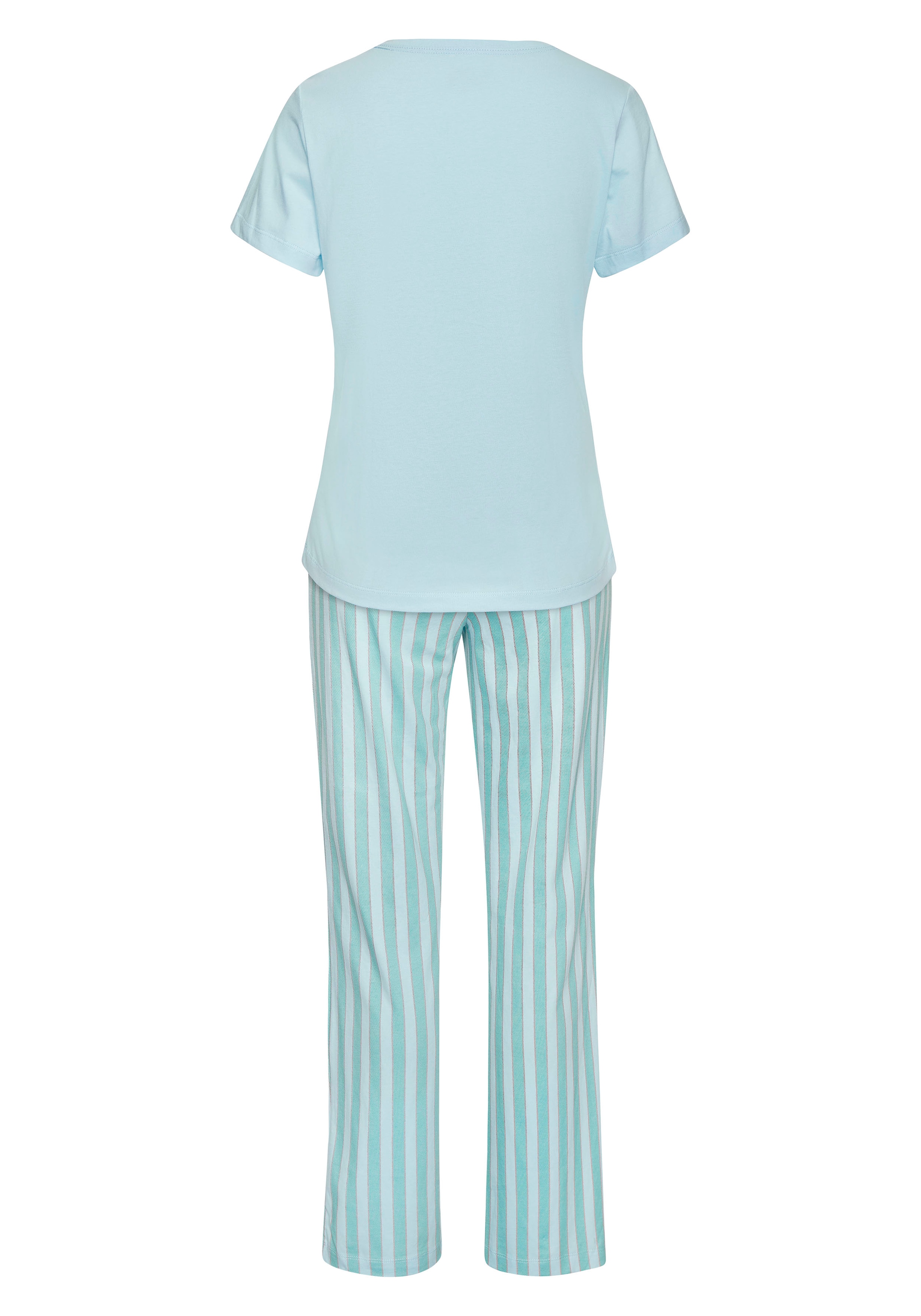 Vivance Dreams Pyjama Set, 2-teilig, 2 pièces Zartes Streifenmuster