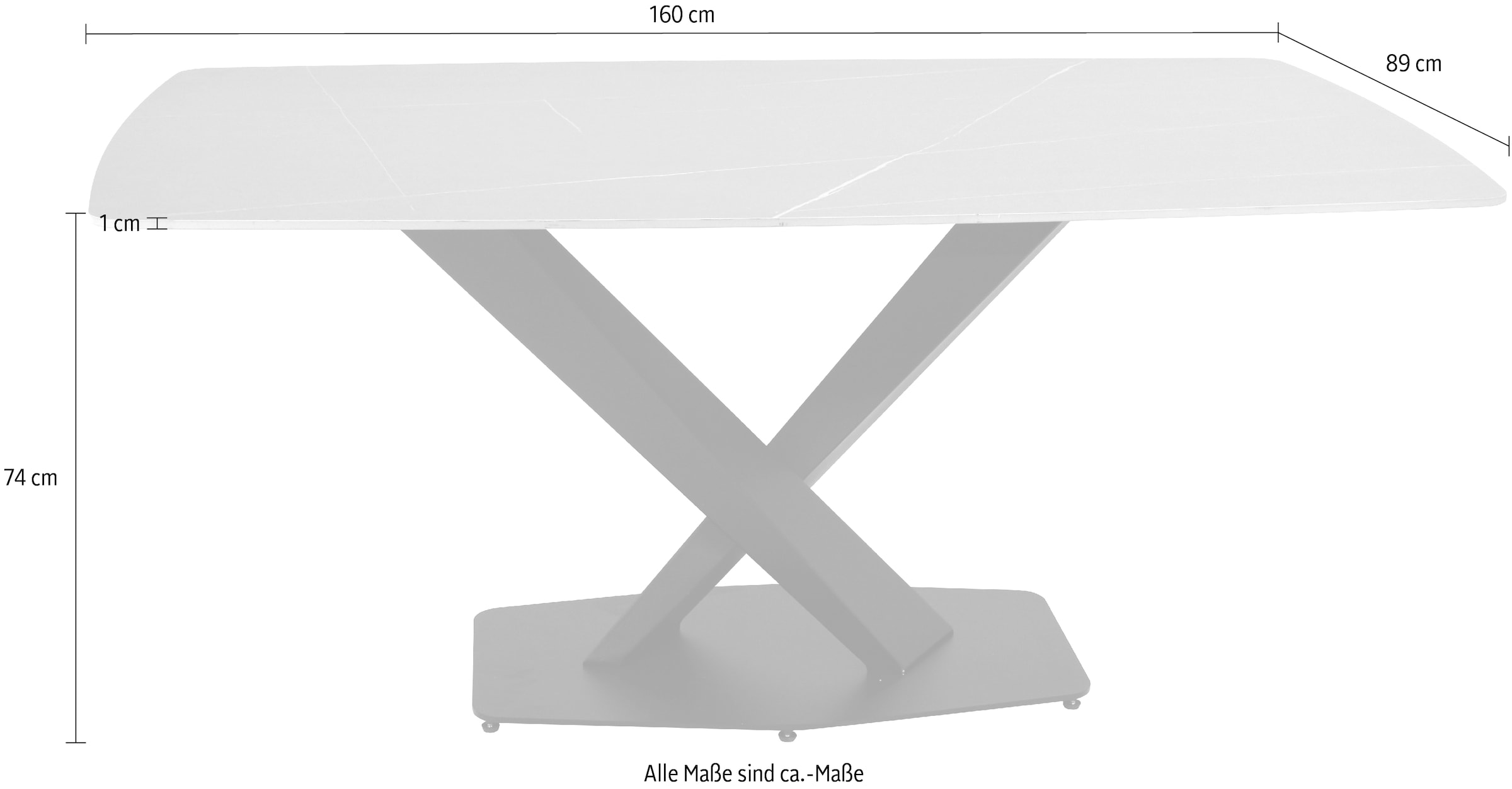 Paroli Esstisch Keramiktischplatte