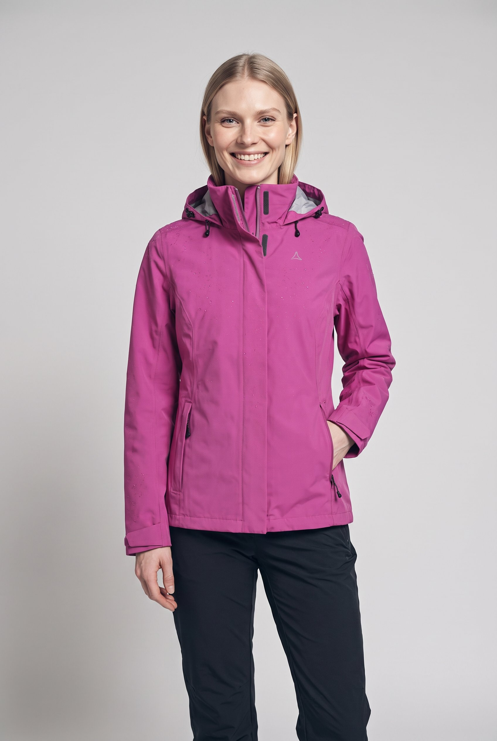 Schöffel Veste de pluie »Jacket Gmund L« avec capuche style sportif, imperméable, coupe-vent, respirant, veste de mi-saison