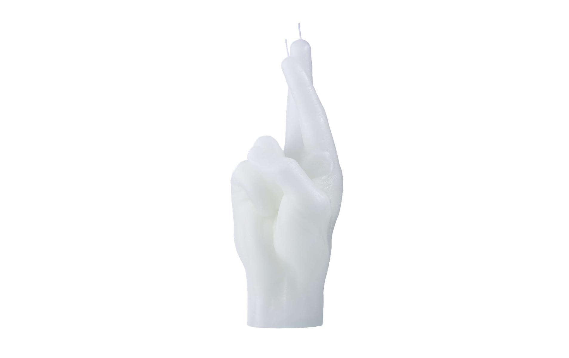   Bougie moulée »Mandatus Candle Hand Crossed Fingers«