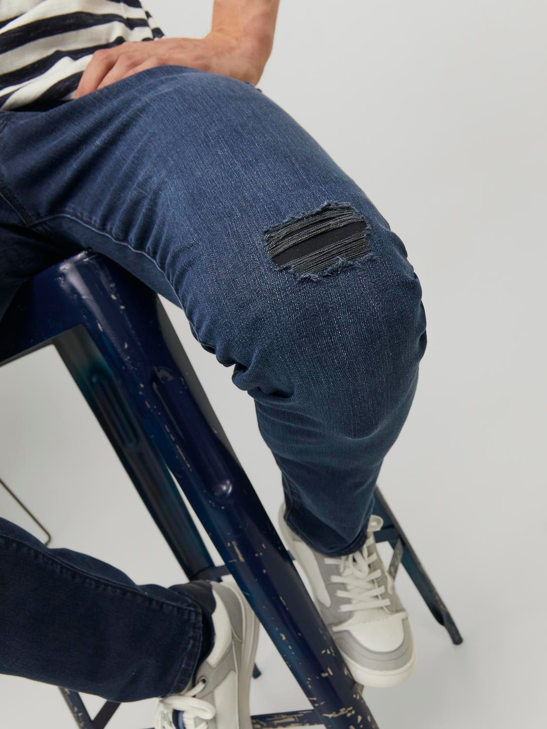 Jack & Jones Jeans slim »JJIGLENN – Slim-Fit-Jeans mit niedriger Leibhöhe« Used, modisch, slim fit, Denim/Jeans