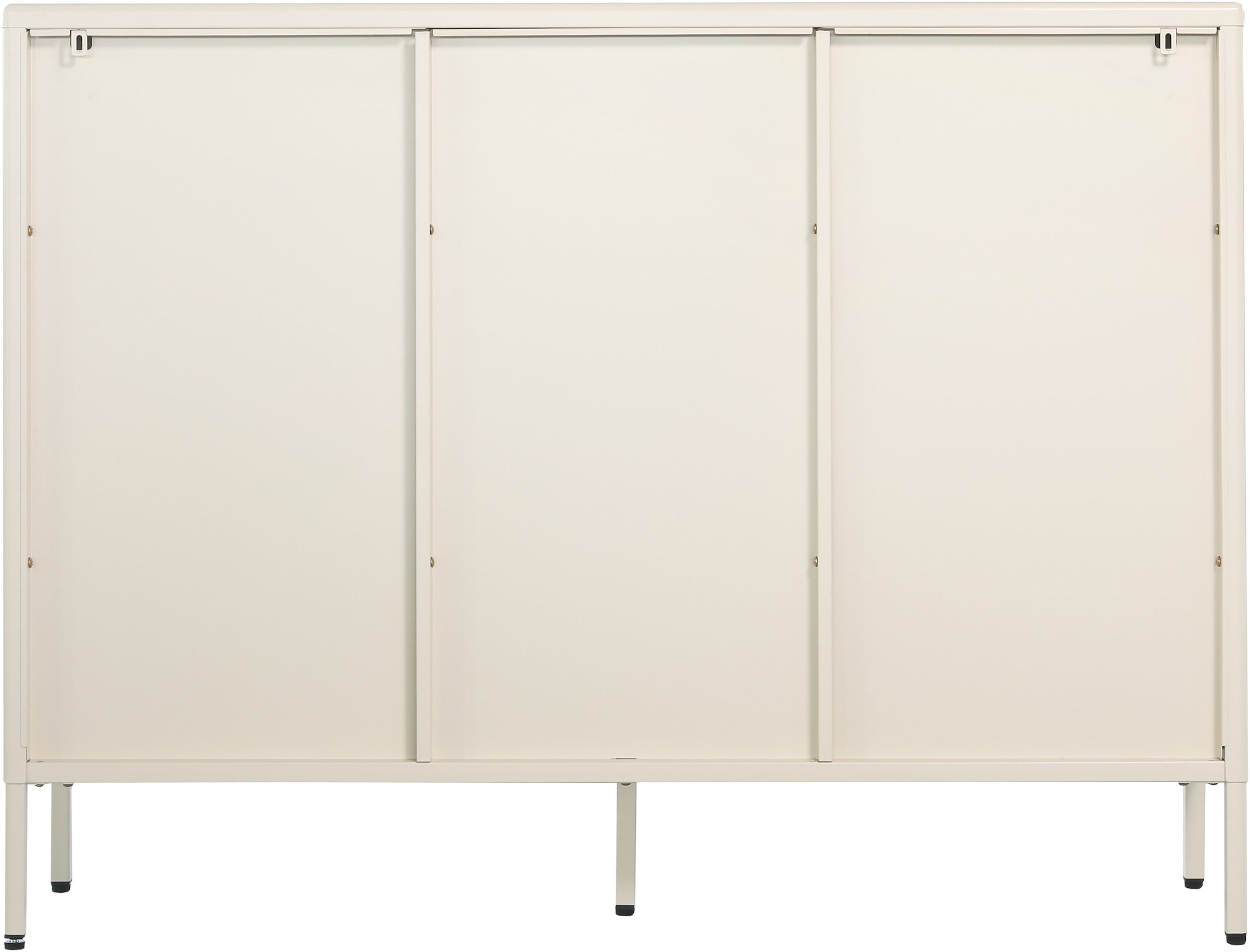 GOODproduct Wäscheschrank »GERRON Sideboard Wäscheschrank Metallschrank« Schrank Anrichte Kommode Breite 120cm mit 3 Türen