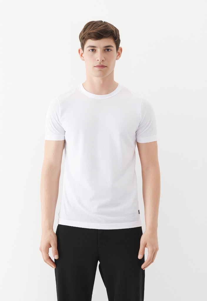 Jack & Jones T-shirt »Crew-Neck« 2er-Pack,  unifarben, modisch, regular fit, Baumwolle, Rundhals