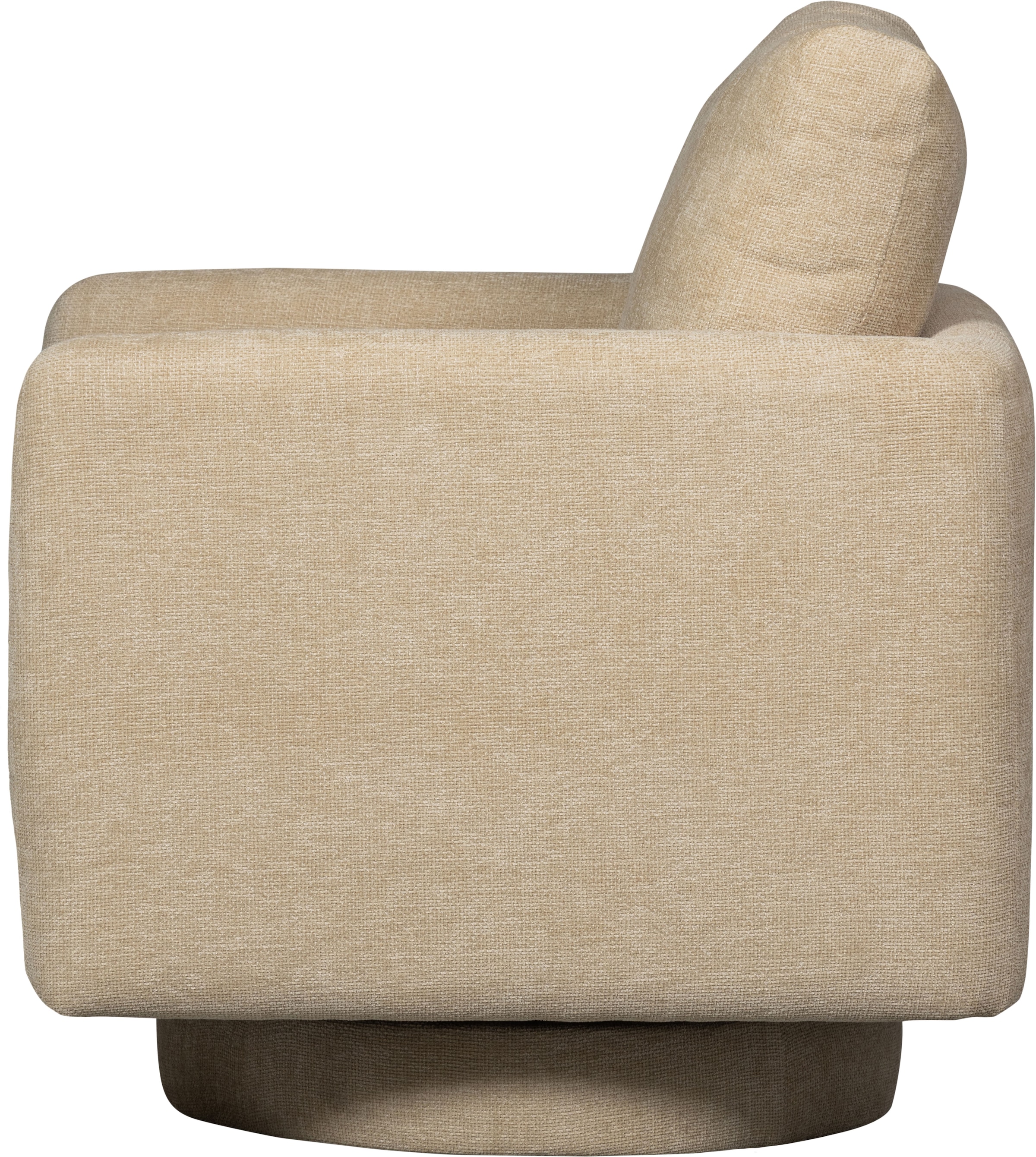 WOOOD Fauteuil pivotant »Oscar Chenille-Bezug mit Drehmechanismus, H64 x B78 x T79 cm« Charge maximale 120 kg, assise cubique, résistance maximale à l'usure