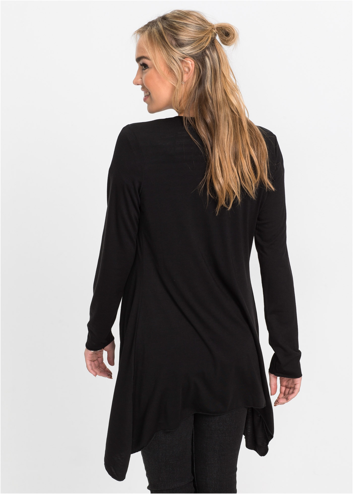 bonprix Veste chemise »Shirtjacke aus Viskose-Mischung« bequeme Passform, Zipfelsaum, aus Viskose-Mischung, Casual Stil