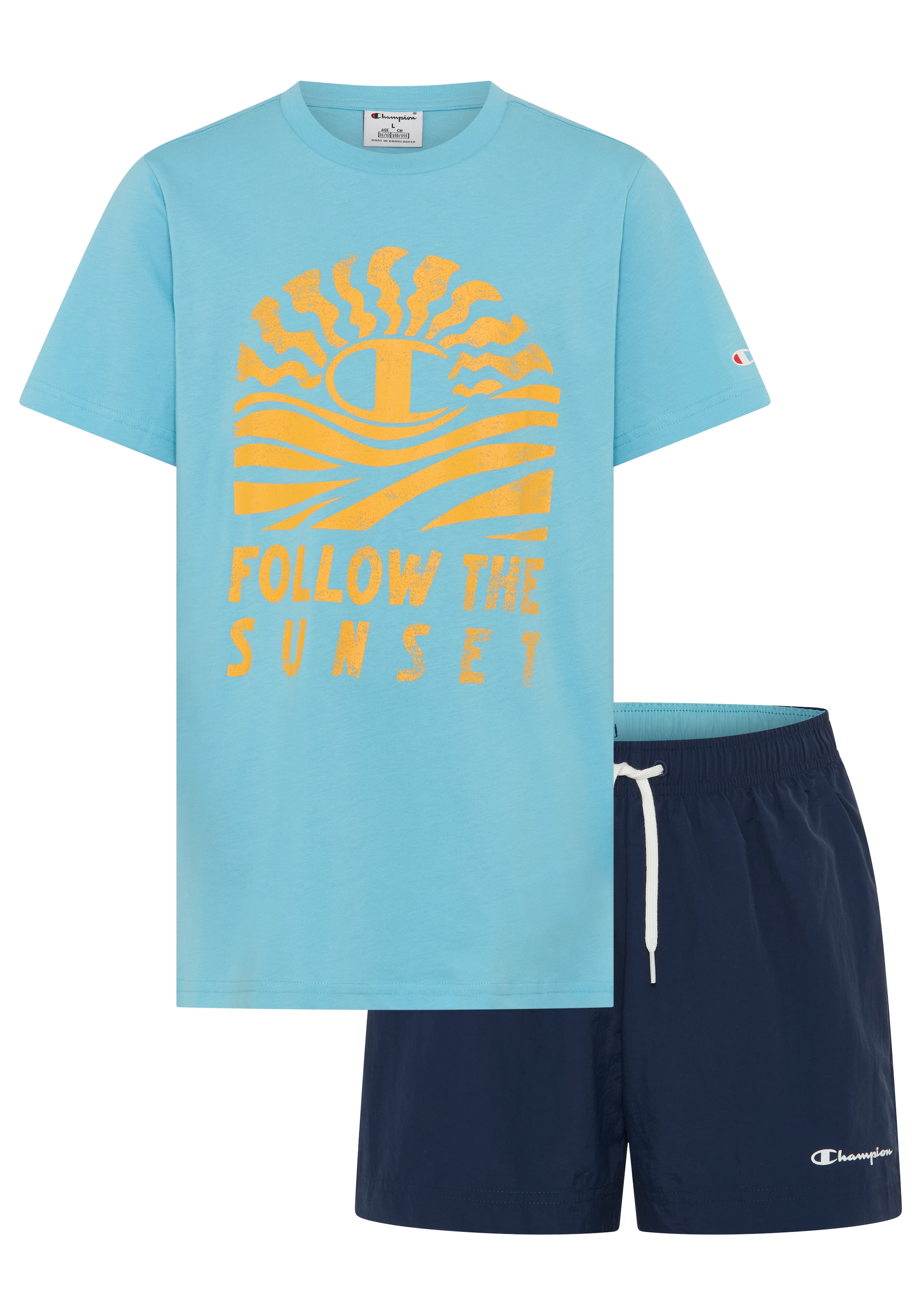 Champion T-shirt & short »Kids' Beach Set« 2 ensemble 2 pièces, en coton, pour enfants et adolescents