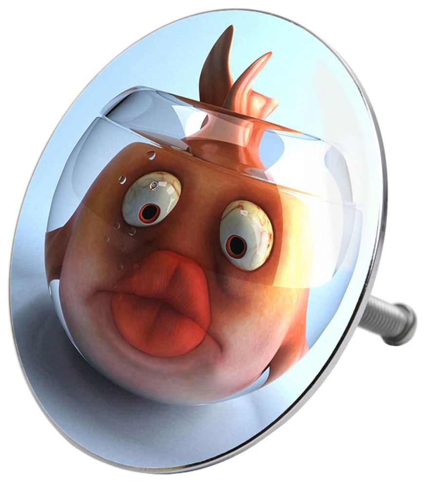 Sanilo Badaccessoire-Set »Goldfisch« bestehend aus WC-Sitz, Badteppich, Stöpsel, Seifenspender, WC-Bürste