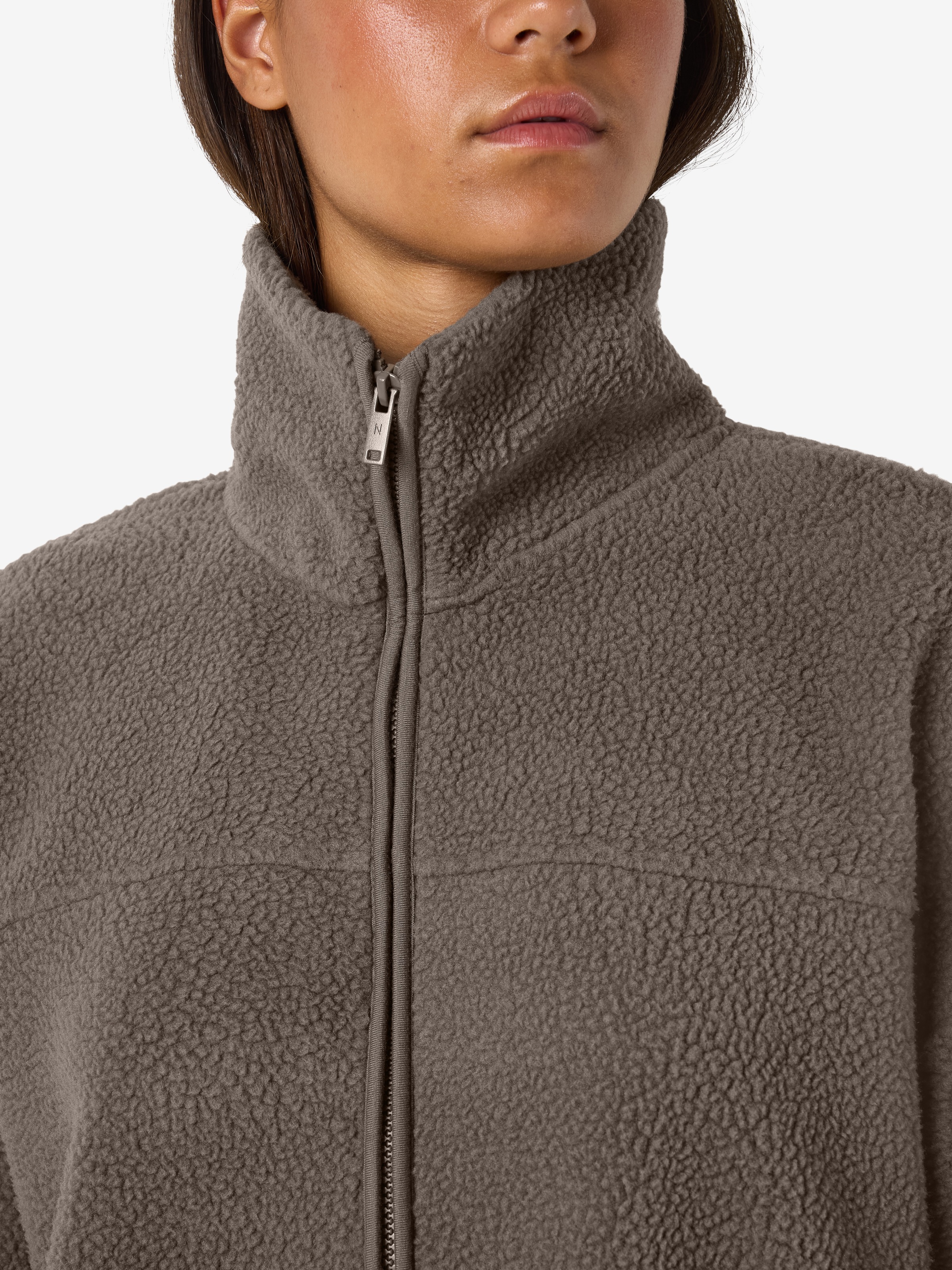 Noisy may Veste polaire »NMCOZY L/S ZIP SWEATER JRS NOOS« Polyester, relaxed fit
