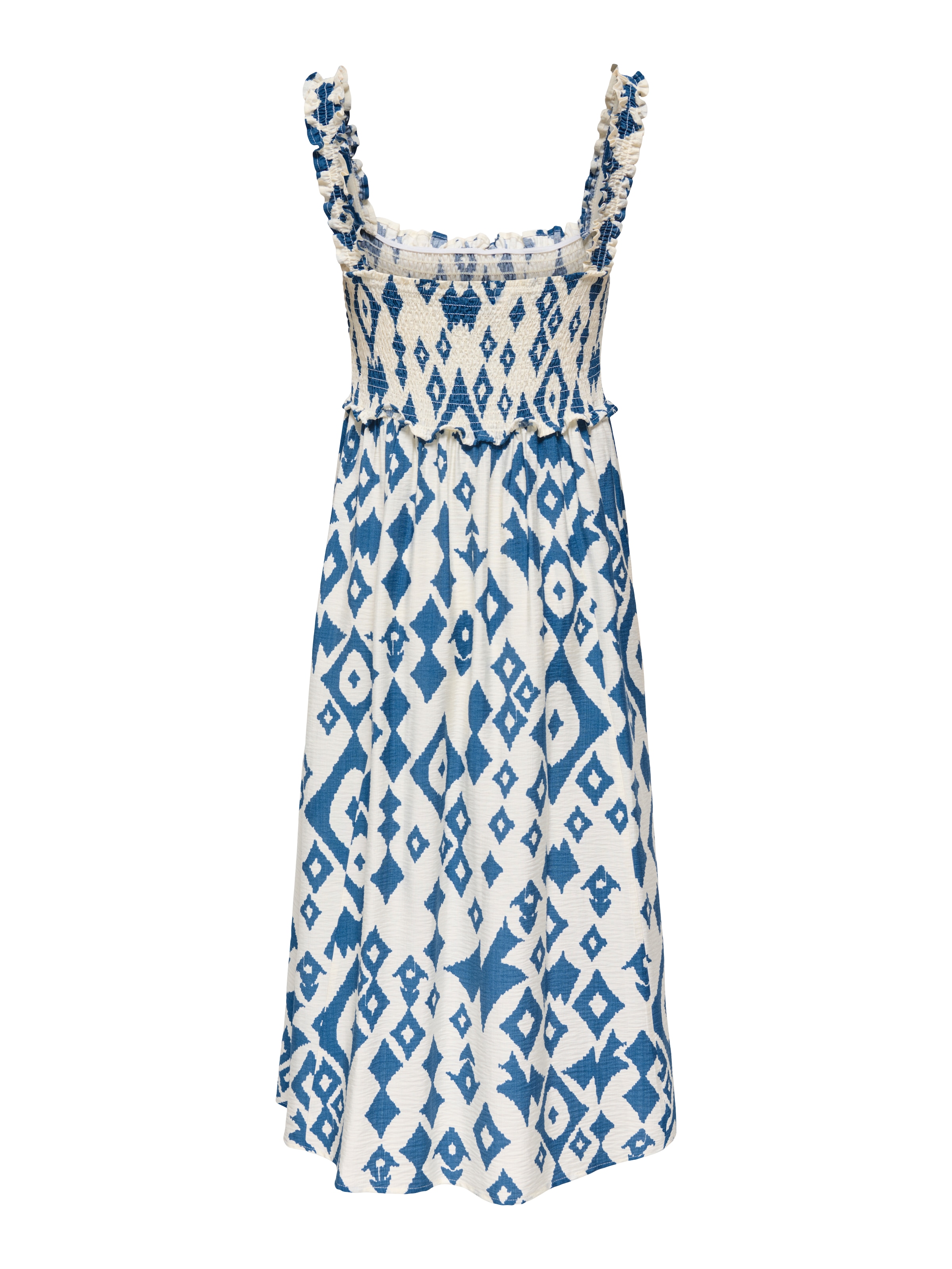 ONLY Robe imprimée »ONLLUMIRA S/L LONG SMOCK DRESS WVN EX« mélange viscose, coupe régulière
