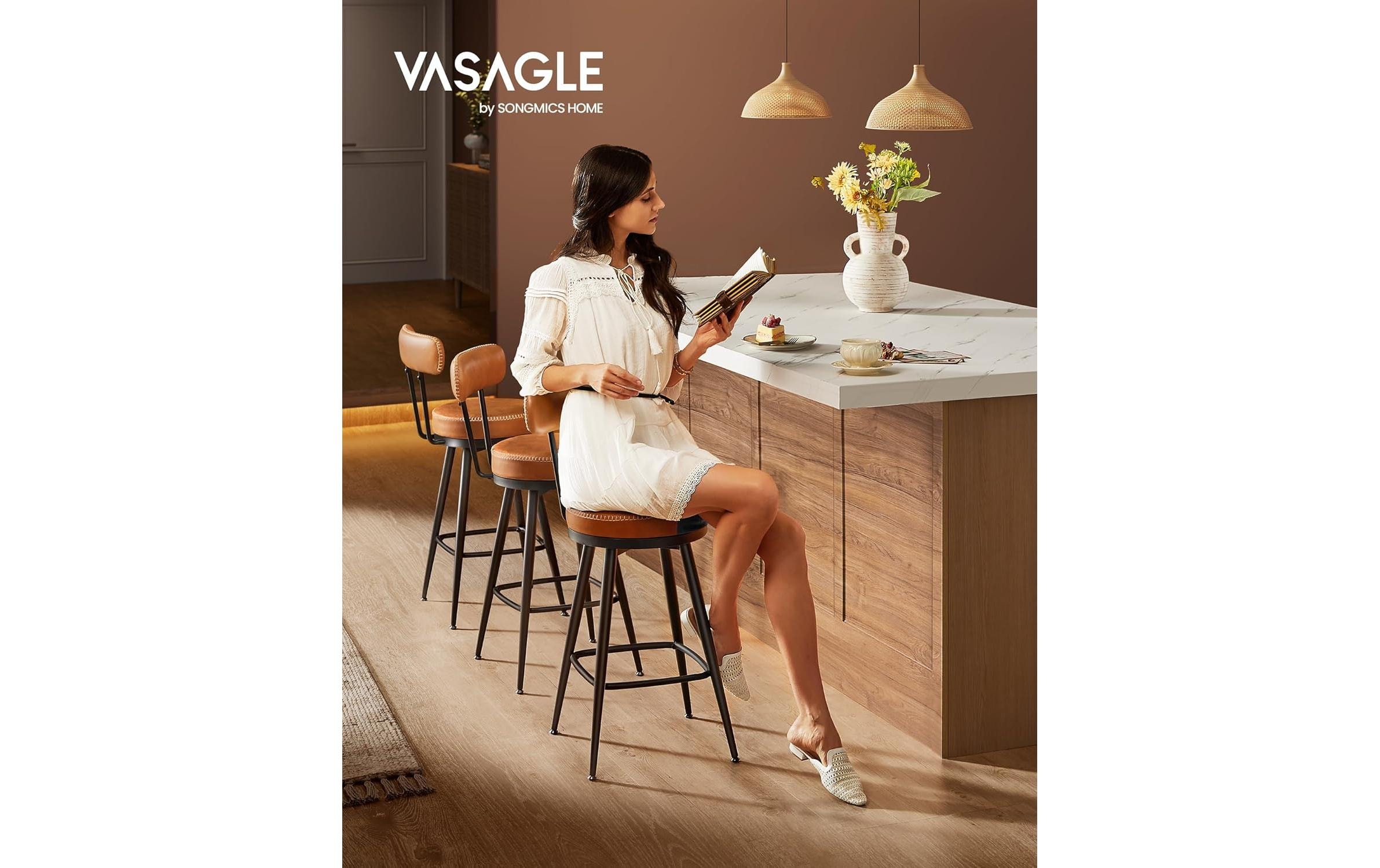 VASAGLE Tabouret de bar »2er Set 54 x 90.5 cm«