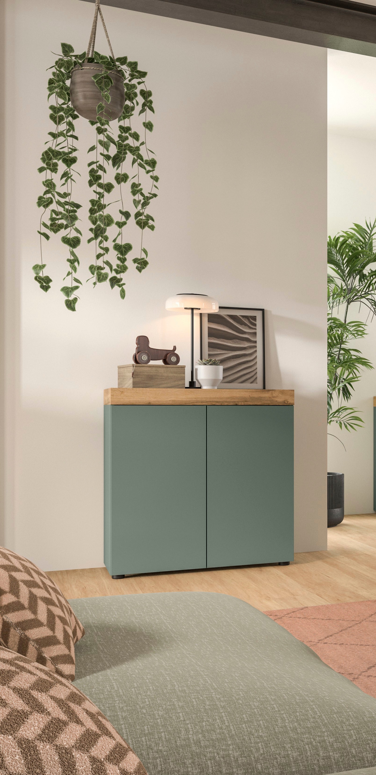 GOODproduct Kommode »MAMBO, TOPSELLER!, Breite 77 cm, 2 Türen, 2 Einlegeböden« 1 Stk. tlg. Kommode, Anrichte, Wohnzimmer, Schlafzimmer
