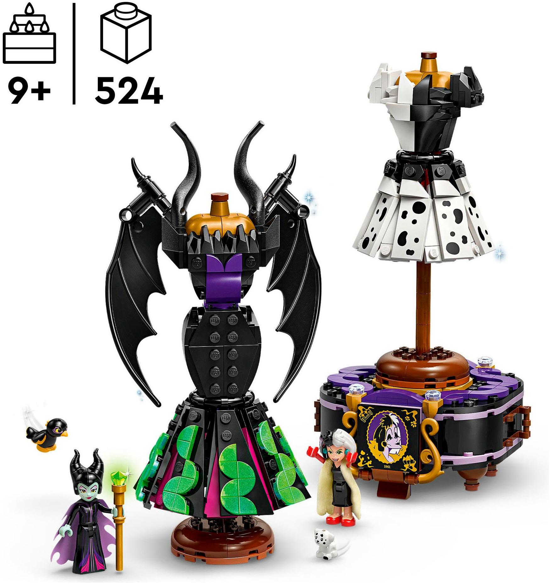LEGO® Konstruktionsspielsteine »Die Kleider von Malefiz und Cruella De Vil (43262)« LEGO® Disney Classic; Made in Europe