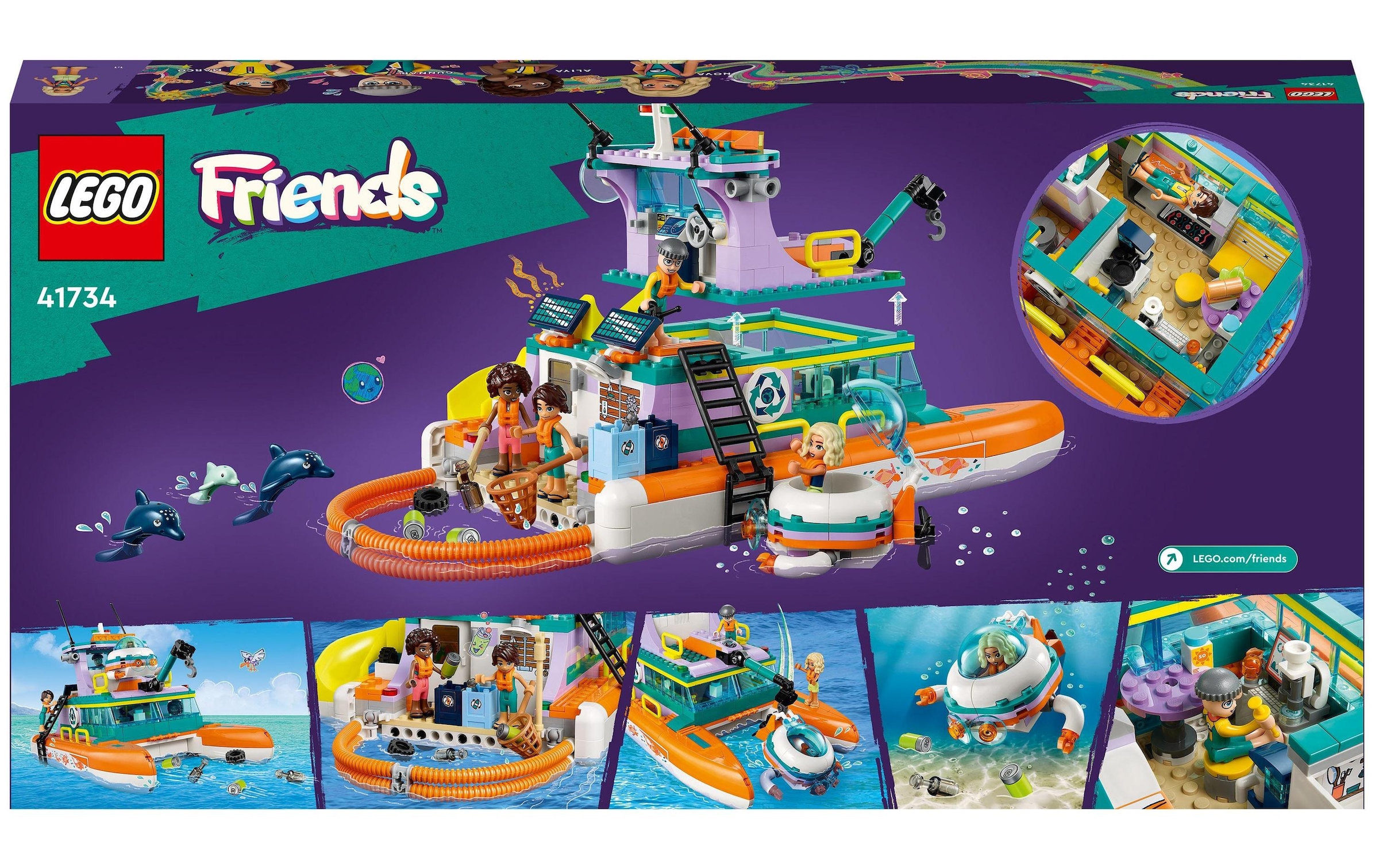 LEGO® Briques de jeu »Friends Seerettungsboot 41734«