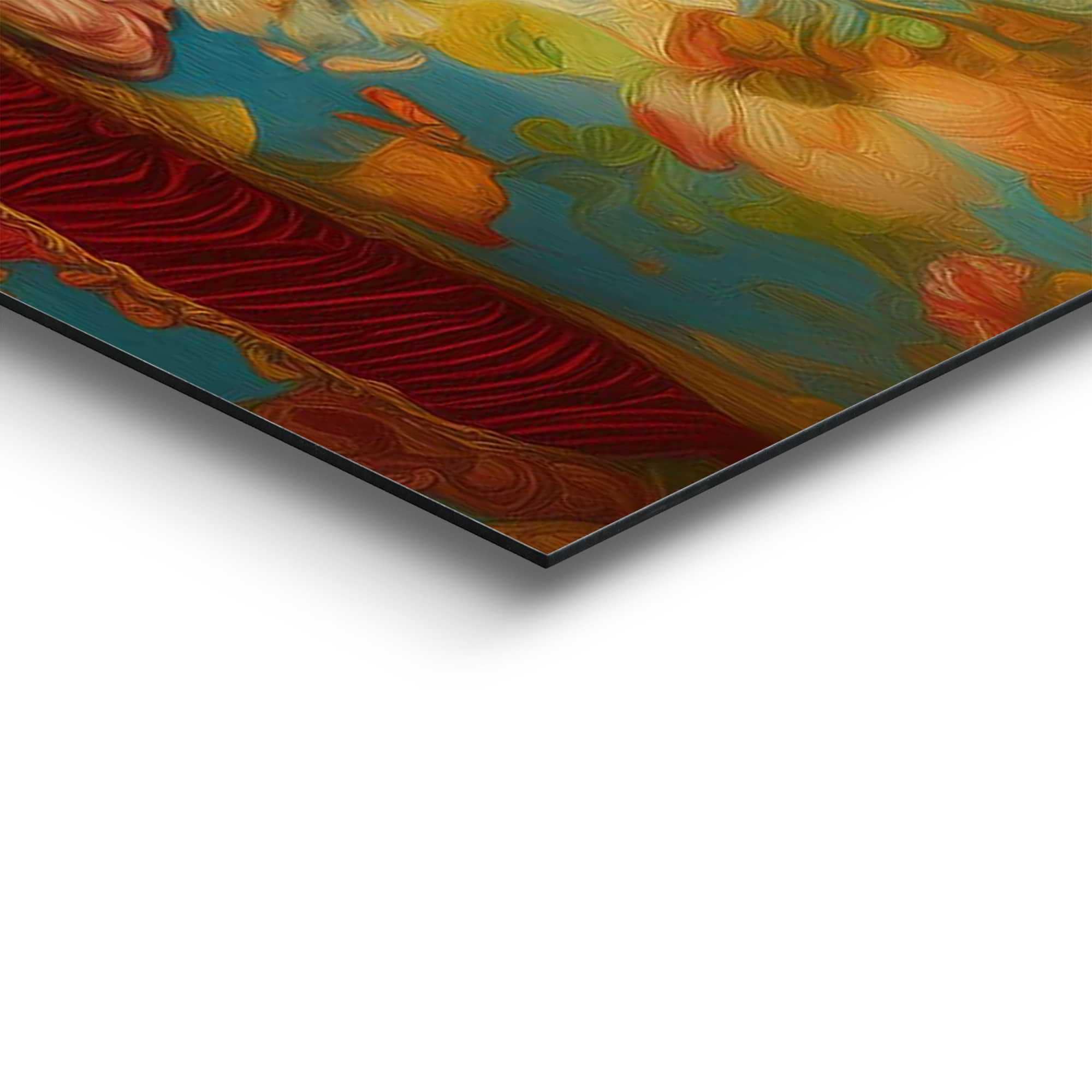 Reinders! Tableau mural XXL »Blumenkranz« Personnes 1 cuis tlg. Wohnzimmer - Gelb - MDF - Frauen - 100x140 cm