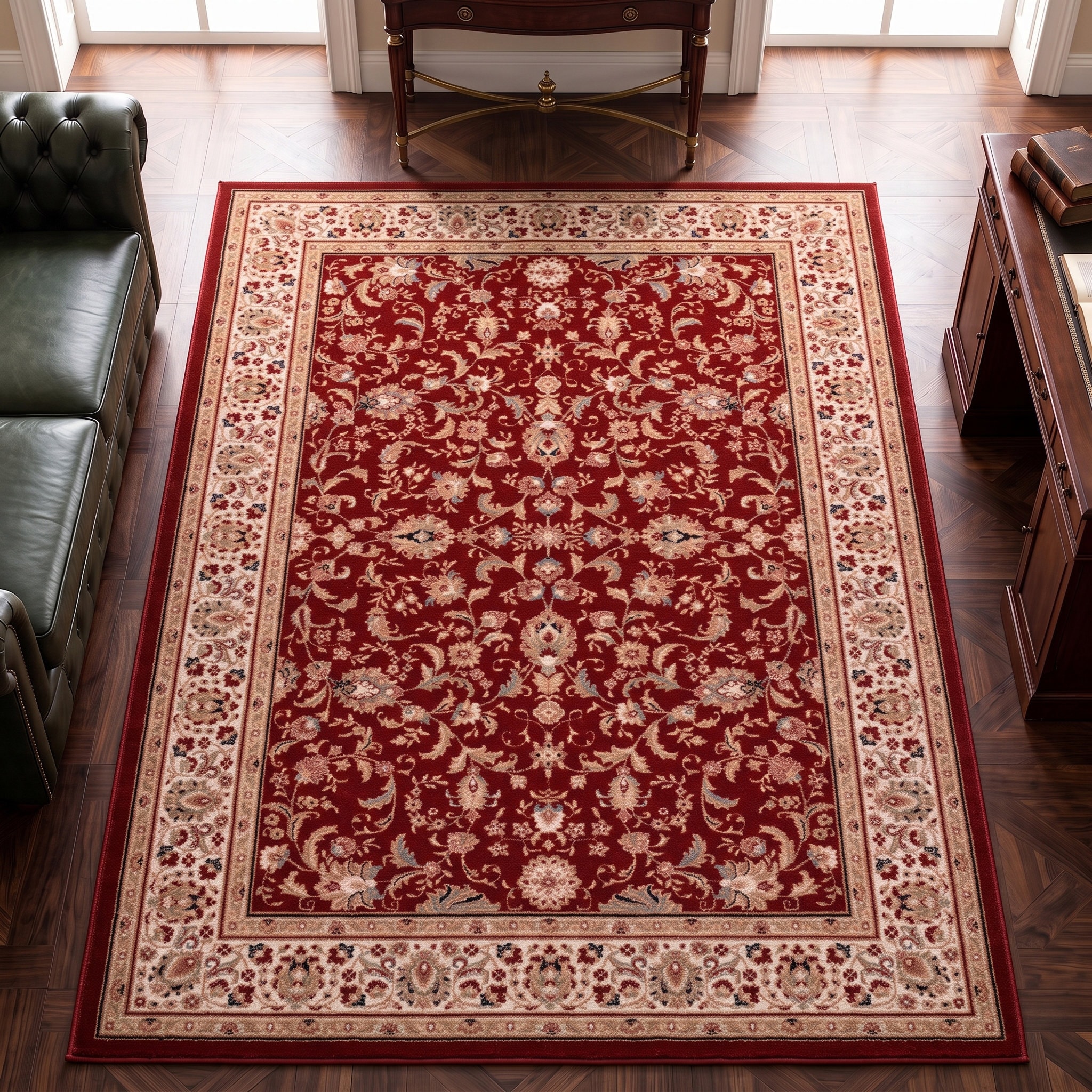 THEKO Wollteppich »Dolna - 808« rechteckig 10 mm Höhe Kurzflor, reine Wolle, Orient-Optik, auch in rund, Wohnzimmer
