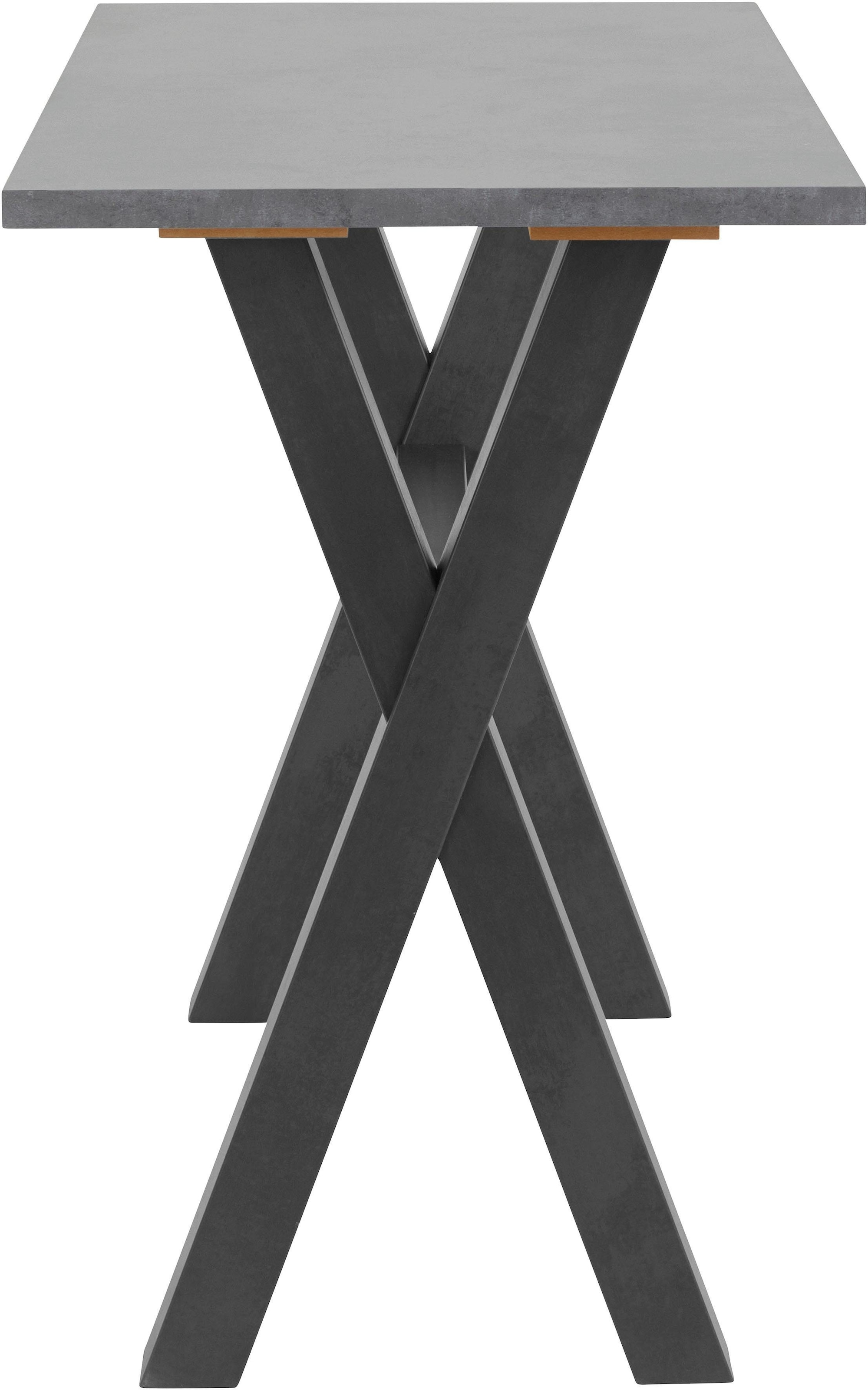 Mäusbacher Table de bar Gestell in X-Form (Breite 120, 140 oder 160 cm)