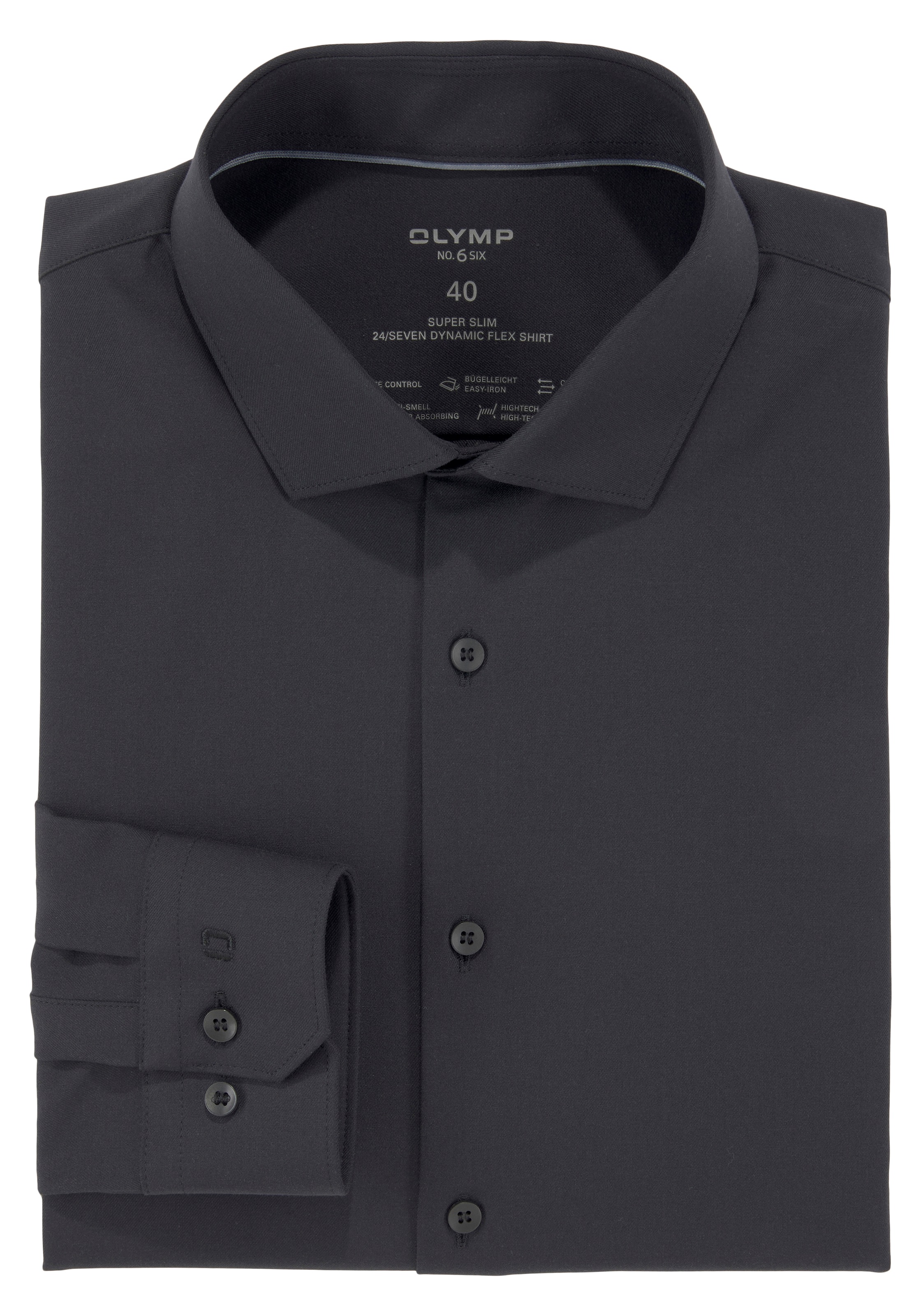 OLYMP Businesshemd »No. Six super slim« Jersey-Hemd