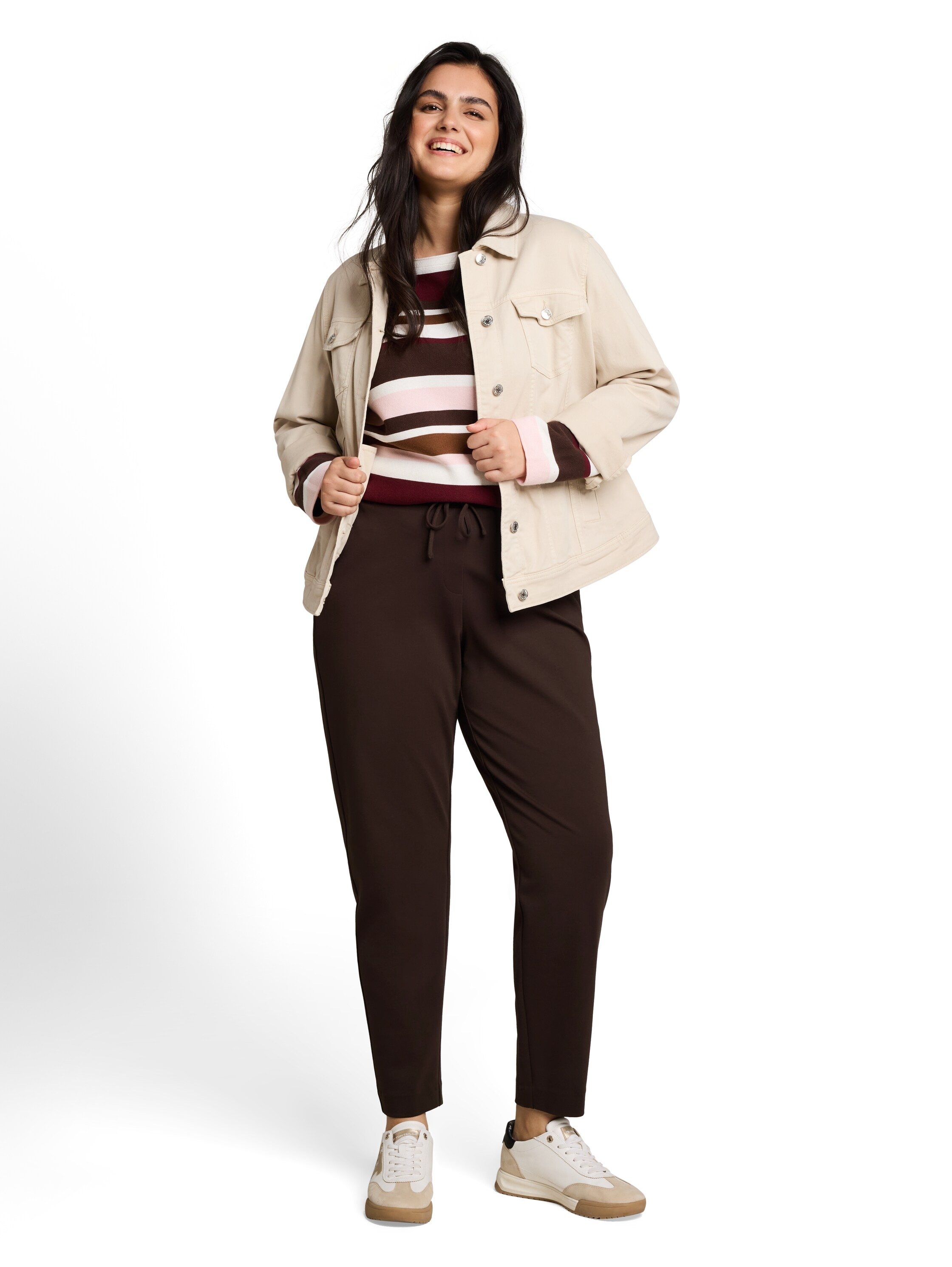 TOM TAILOR PLUS Pantalon en jersey  avec stretch, aussi en grandes tailles