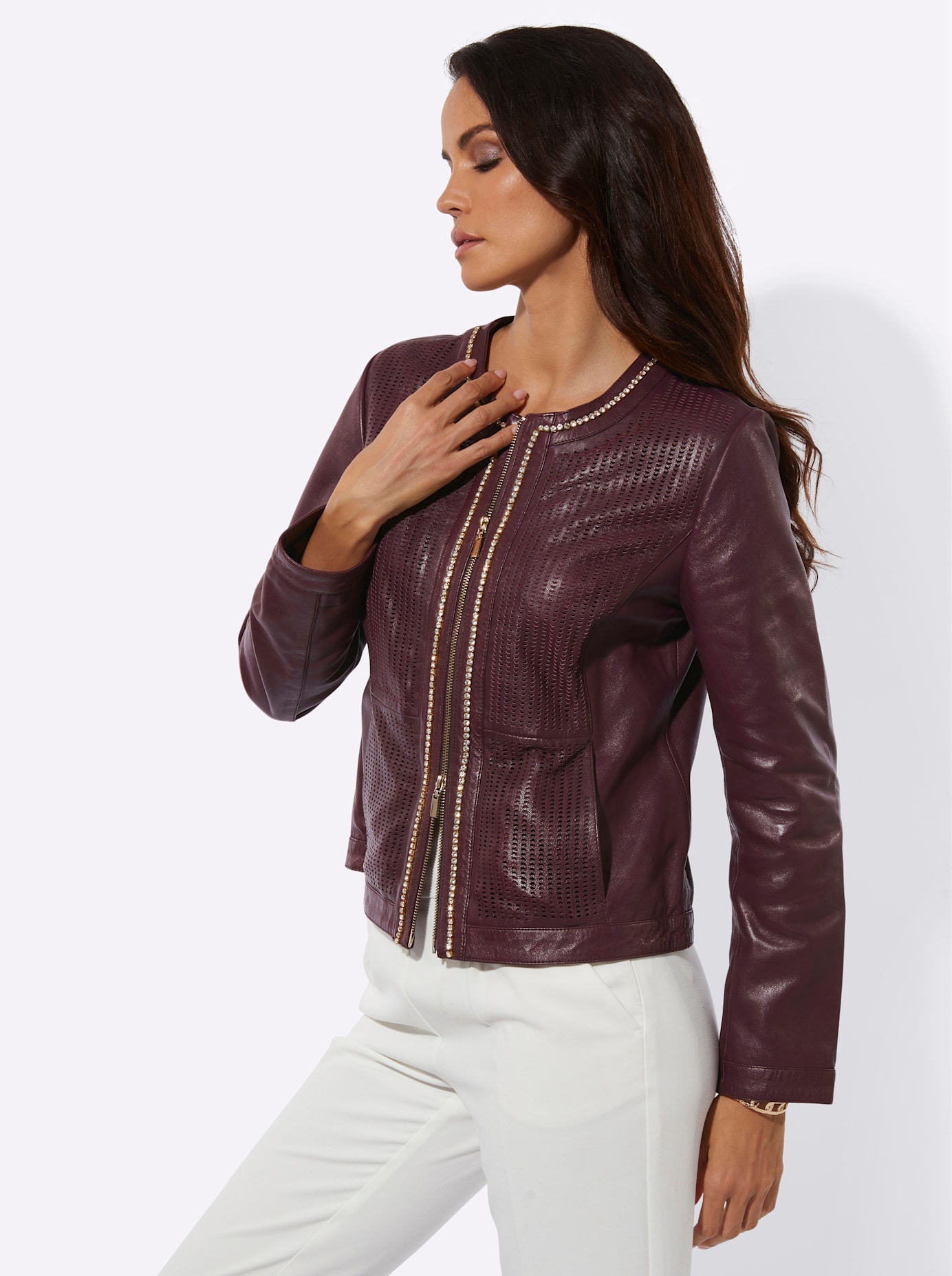 Mainpol Blazer en cuir »Lammnappa-Lederblazer«